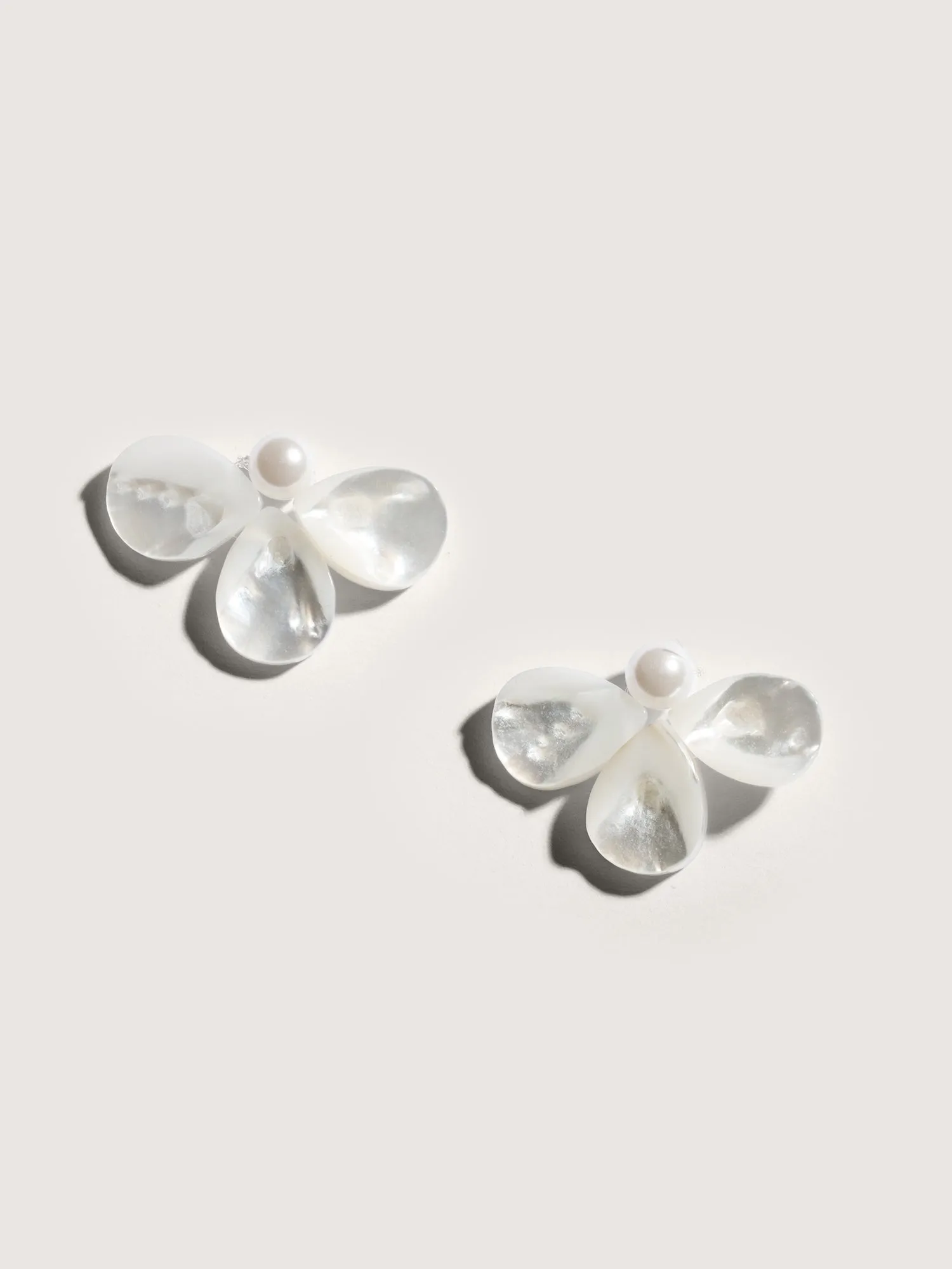 Floral Petals 925 Silver Needle Earrings sold by Bloomchic