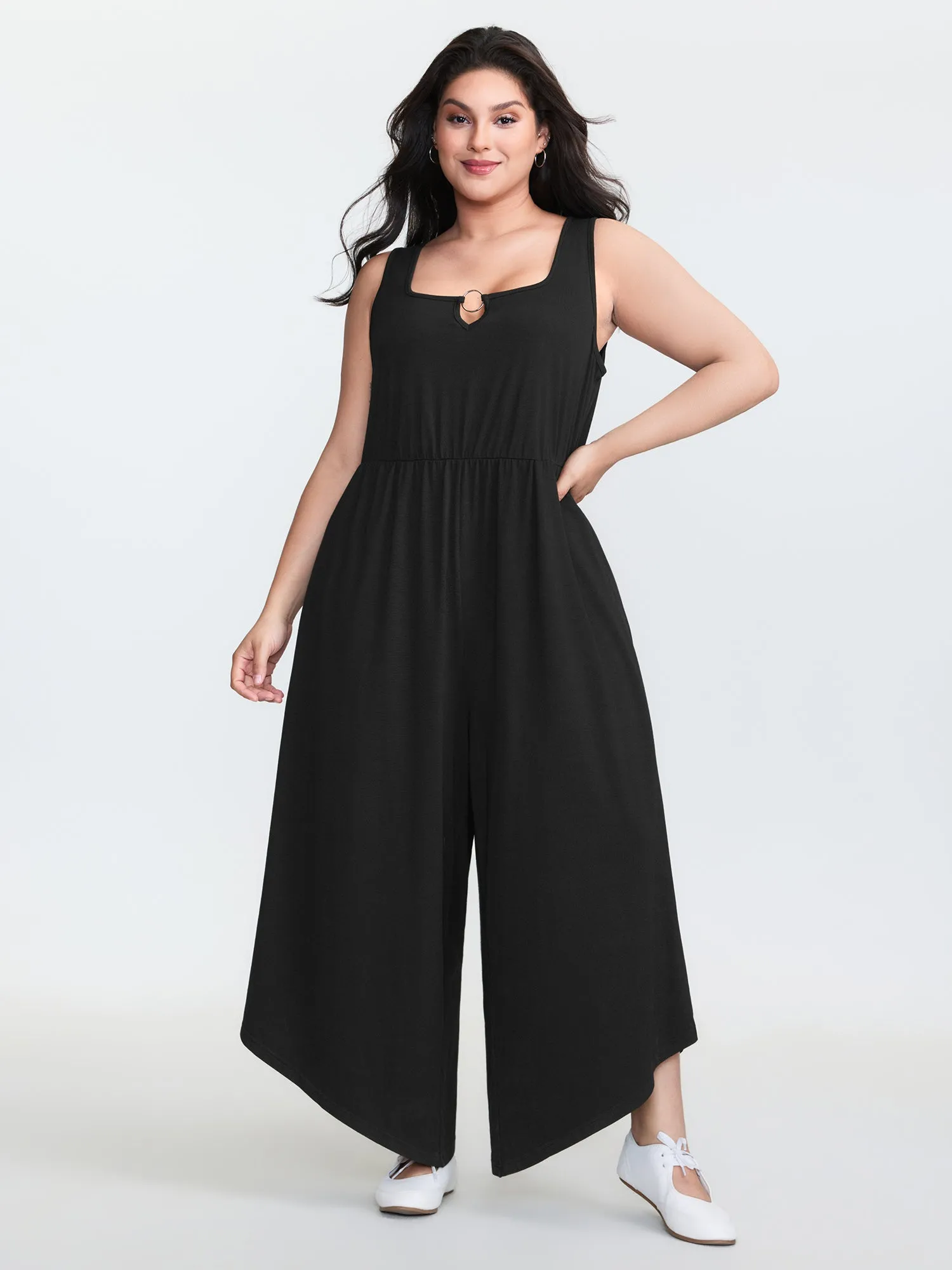 Supersoft Stretchy Metal Loop Jumpsuit sold by Bloomchic
