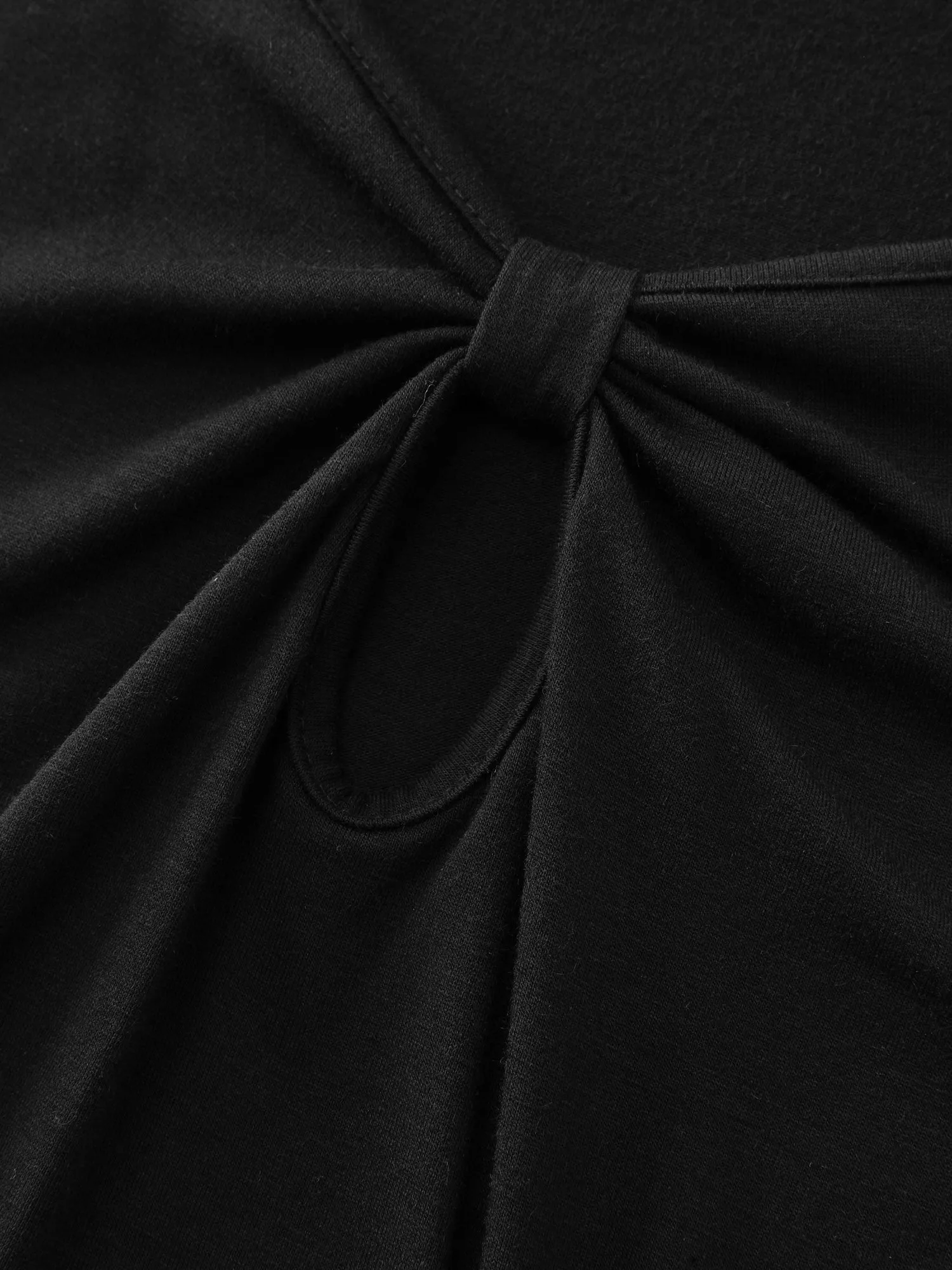 Supersoft Keyhole Neckline Drawstring T-Shirt sold by Bloomchic product image thumbnail 5