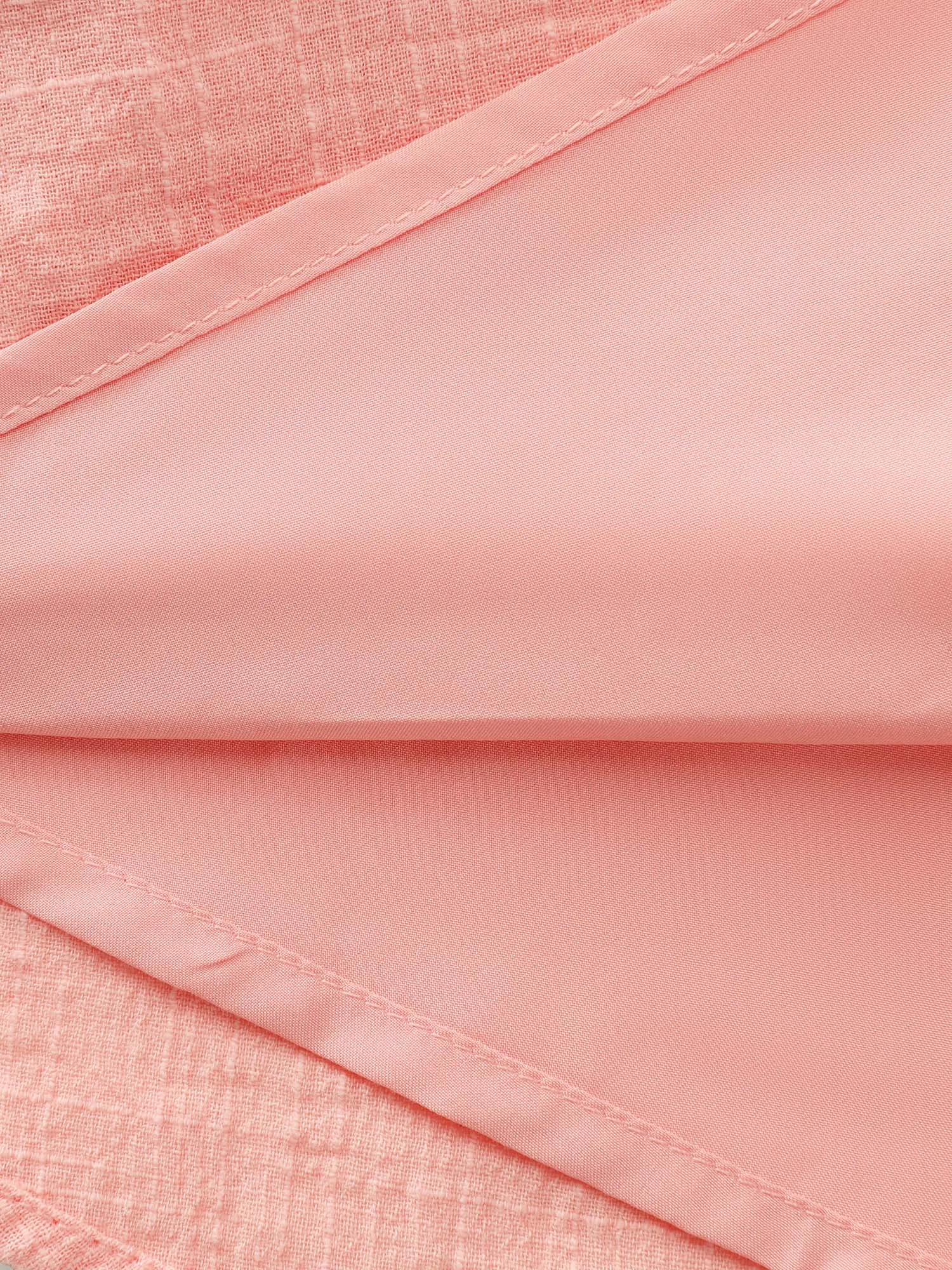 Cotton Textured Pleated Waist Placket Button Maxi Dress sold by Bloomchic product image thumbnail 5
