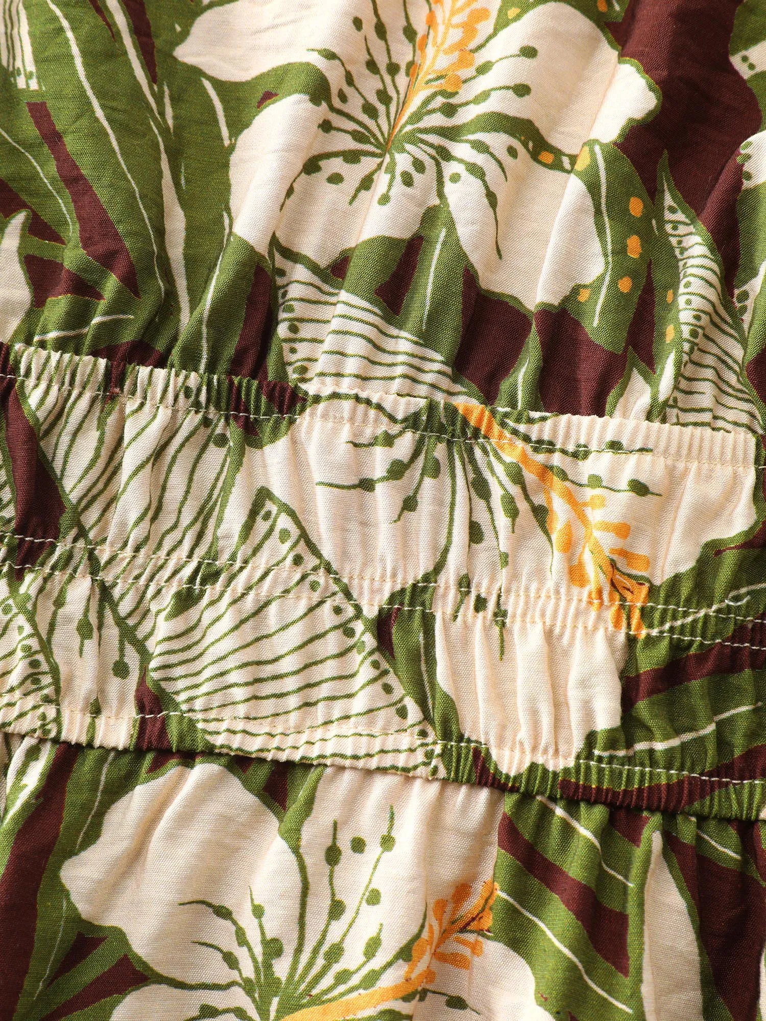 Floral Print Cinched-Waist Blouse sold by Bloomchic product image thumbnail 5