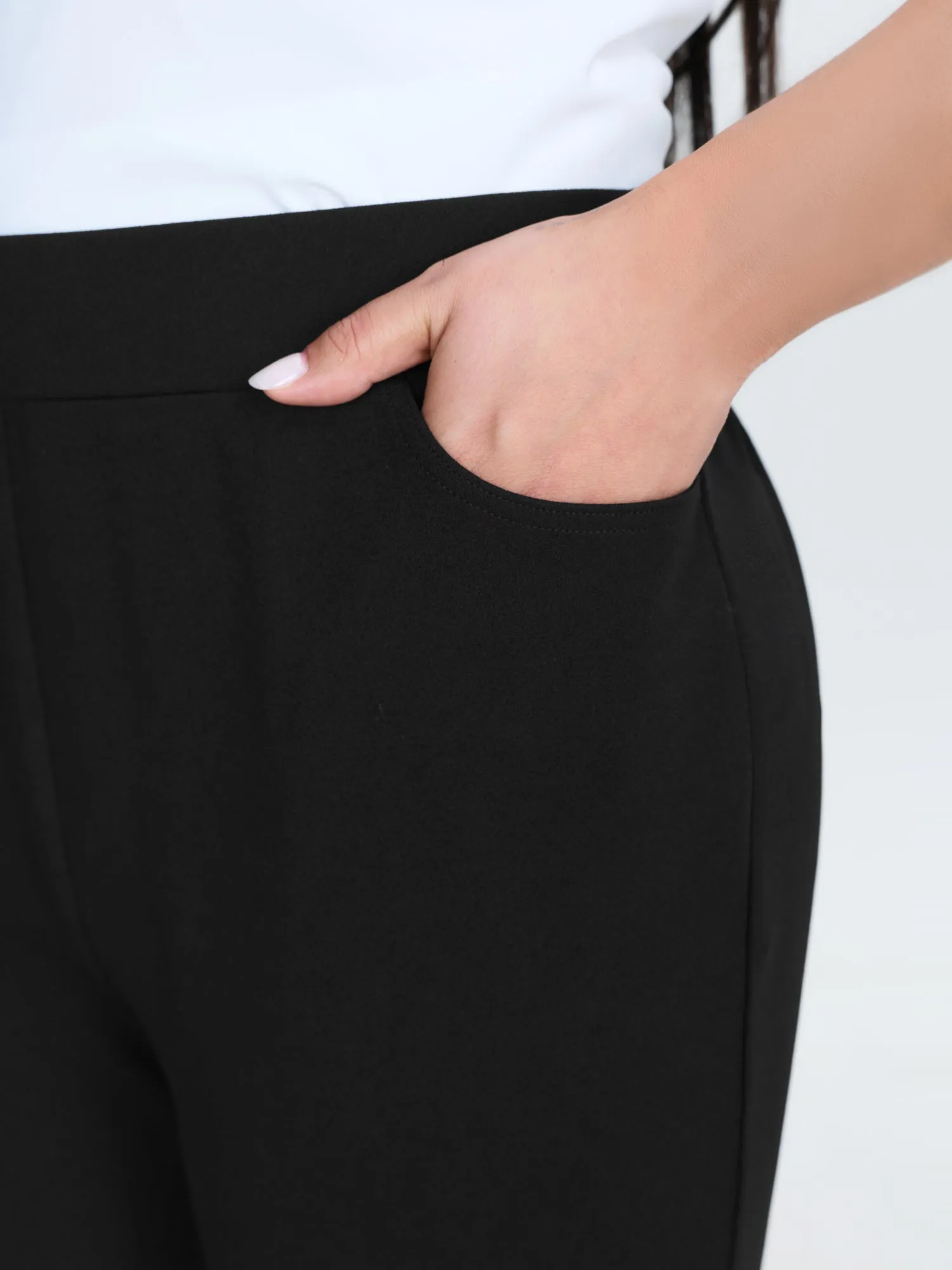 Flared Hem Pull-On Pocket Pants sold by Bloomchic product image thumbnail 4