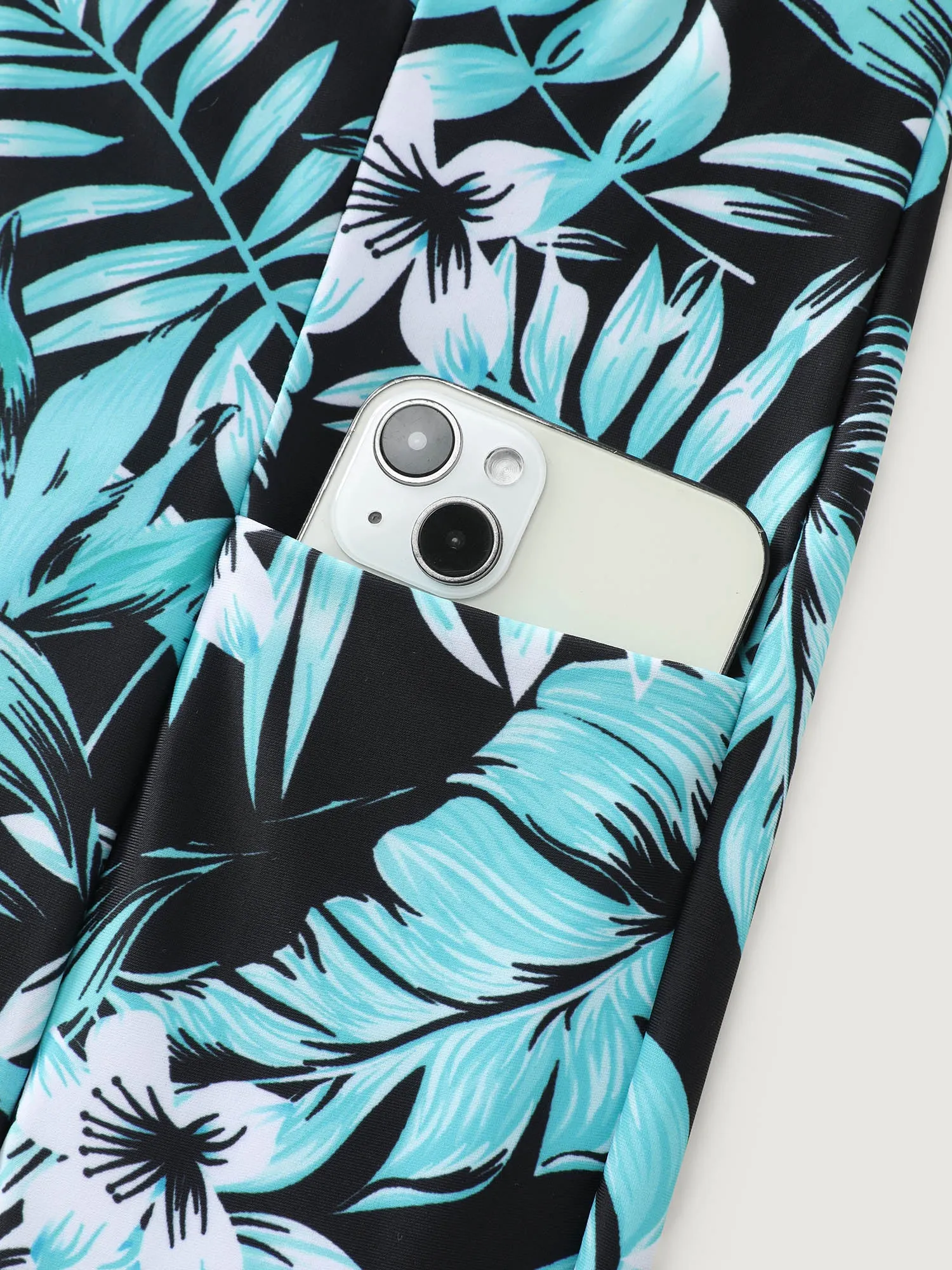 Tropical Print Pockets Swim Bottoms sold by Bloomchic product image thumbnail 5