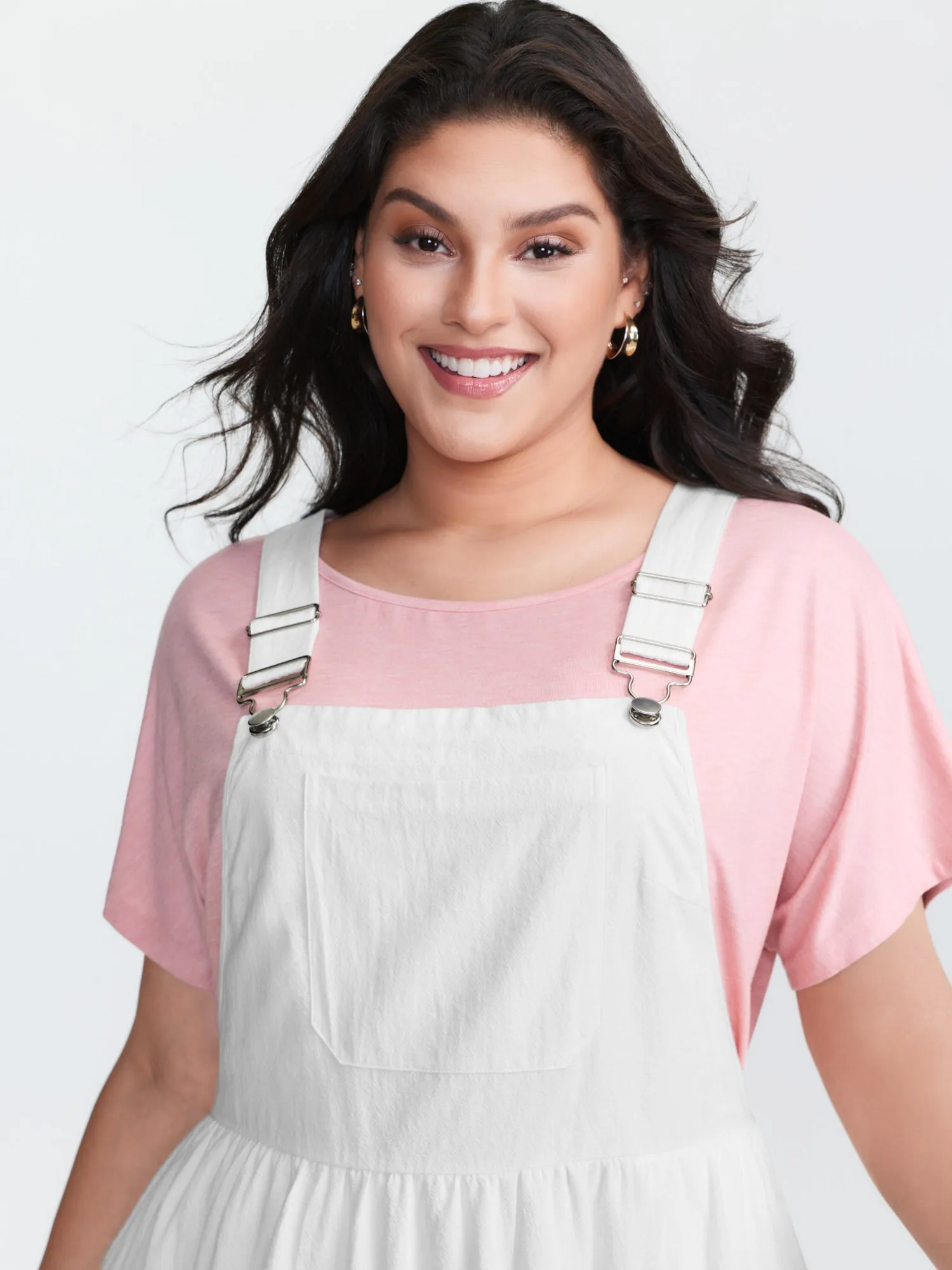 Pure Cotton Embroidered Overall Midi Dress sold by Bloomchic product image thumbnail 2