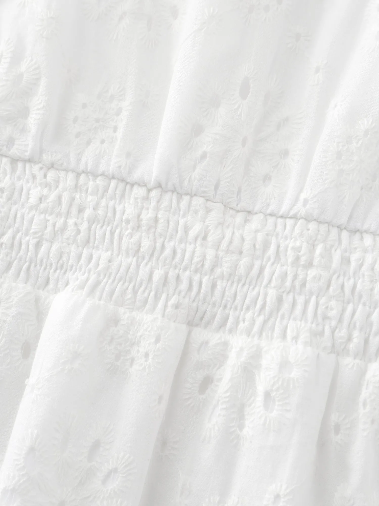 Cotton Lace Flutter Sleeve Midi Dress sold by Bloomchic product image thumbnail 5