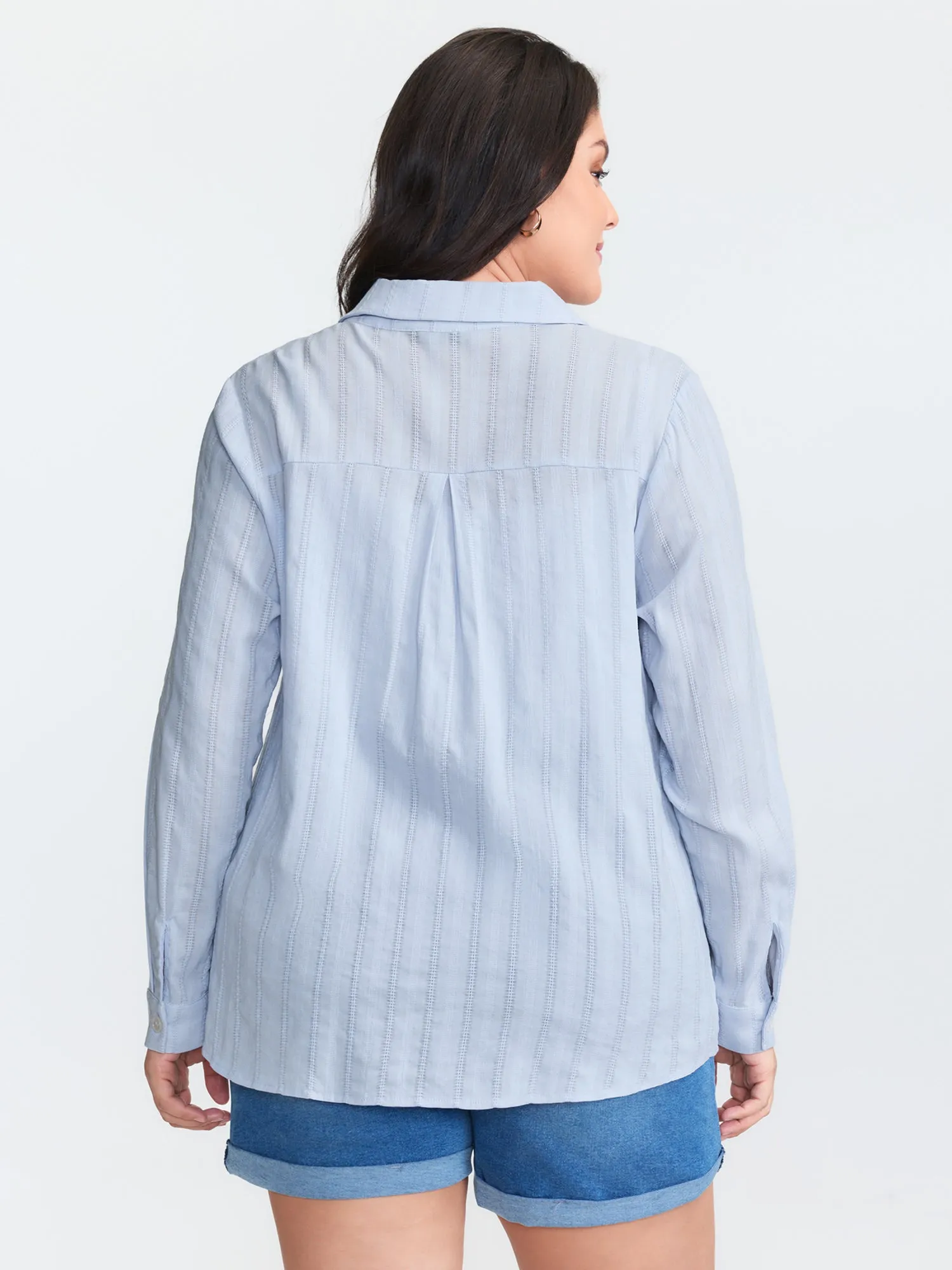 Cotton Embroidered Button-Down Blouse sold by Bloomchic product image thumbnail 4