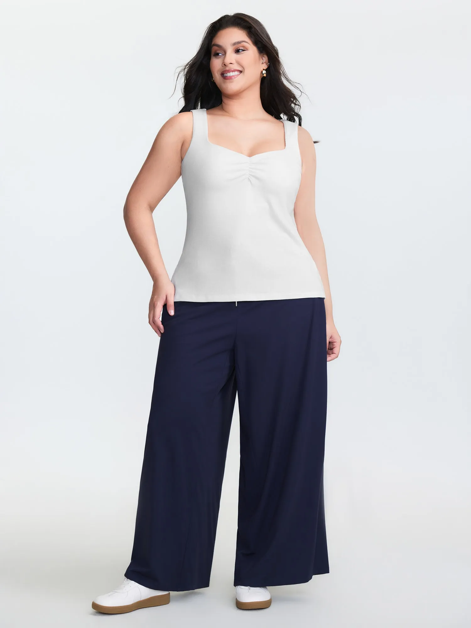 Supersoft Ribbed Bra Padded Tank Top sold by Bloomchic product image thumbnail 3