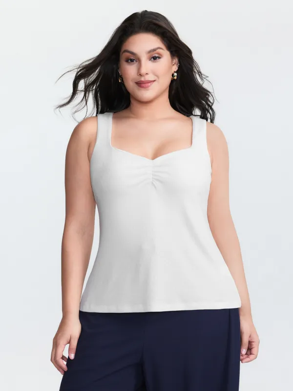 Supersoft Ribbed Bra Padded Tank Top sold by Bloomchic