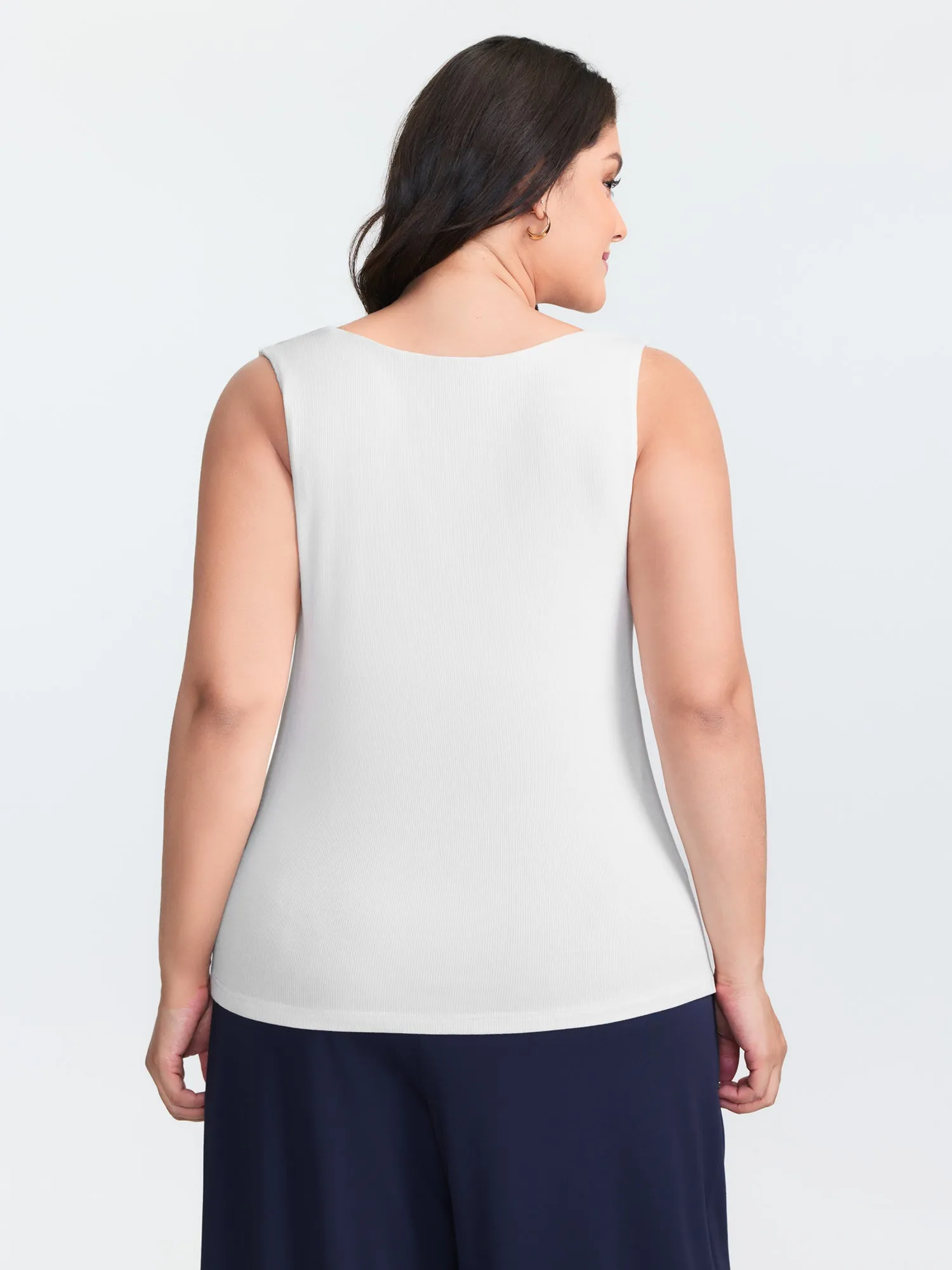 Supersoft Ribbed Bra Padded Tank Top sold by Bloomchic product image thumbnail 4