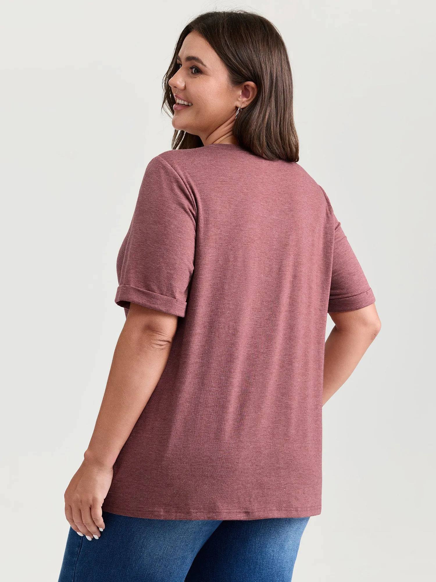 Supersoft Paws Print Stretchy-Fit T-Shirt sold by Bloomchic product image thumbnail 5