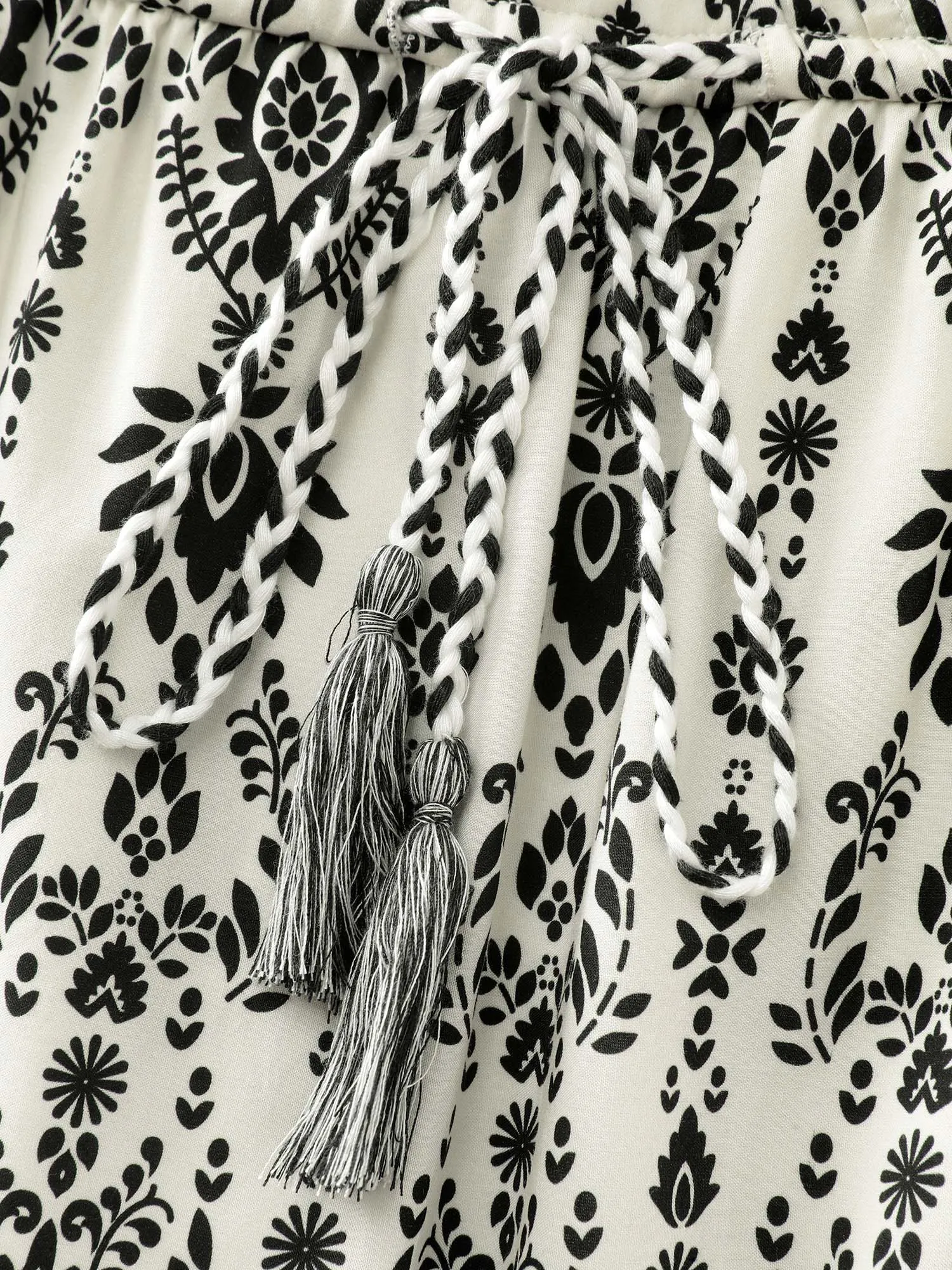 Boho Print Toothpick Pleat Slit Midi Dress sold by Bloomchic product image thumbnail 5