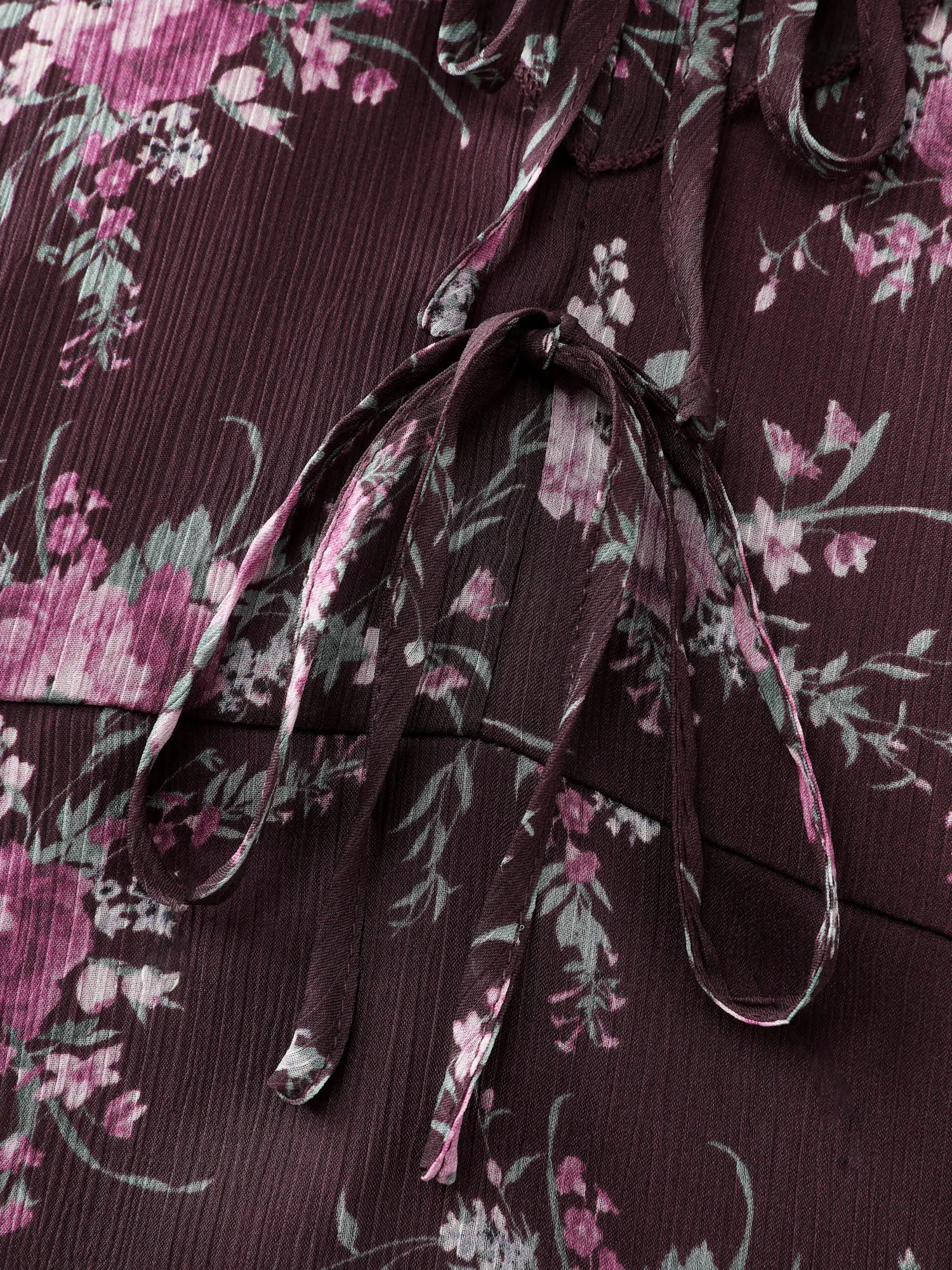 Romantic Floral Print Layered Ruffled Sleeve Blouse sold by Bloomchic product image thumbnail 5