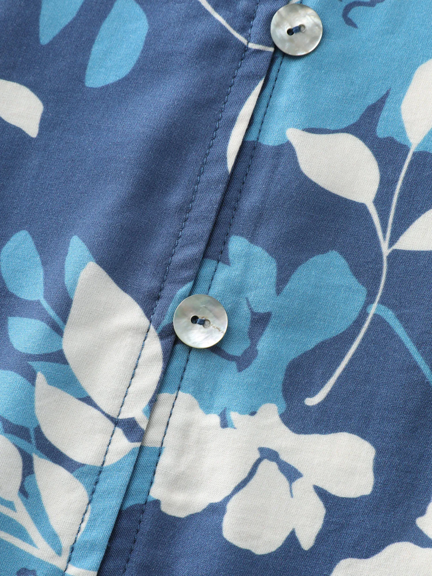 Silhouette Flower Print Button-Down Blouse sold by Bloomchic product image thumbnail 5