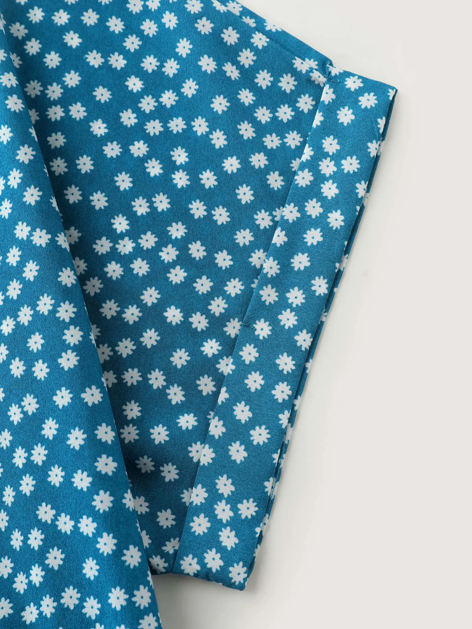 Micro Floral Print Belted Midi Dress sold by Bloomchic product image thumbnail 5