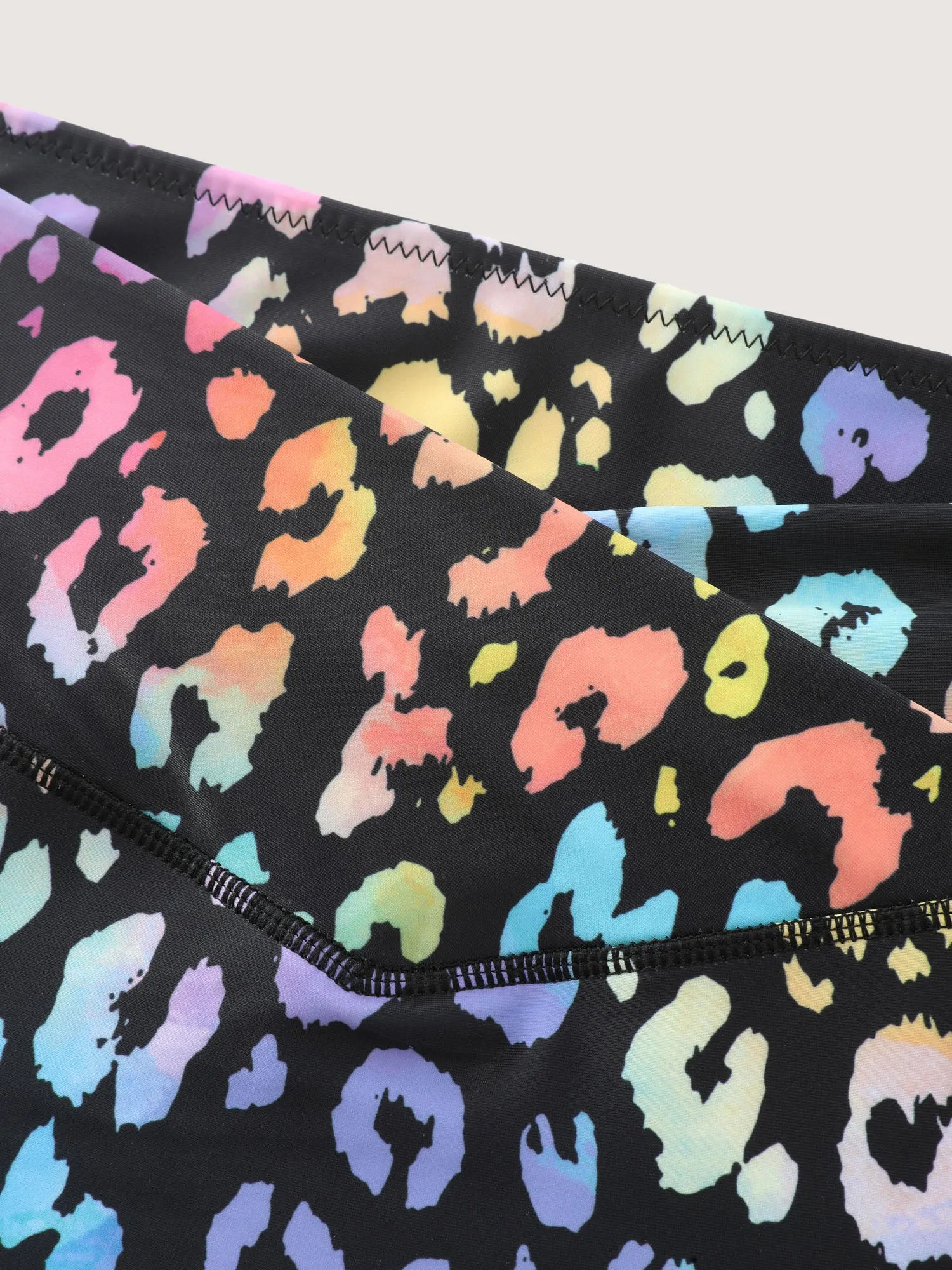 Colorful Leopard Print Overlap Waist Bikini Bottoms sold by Bloomchic product image thumbnail 5