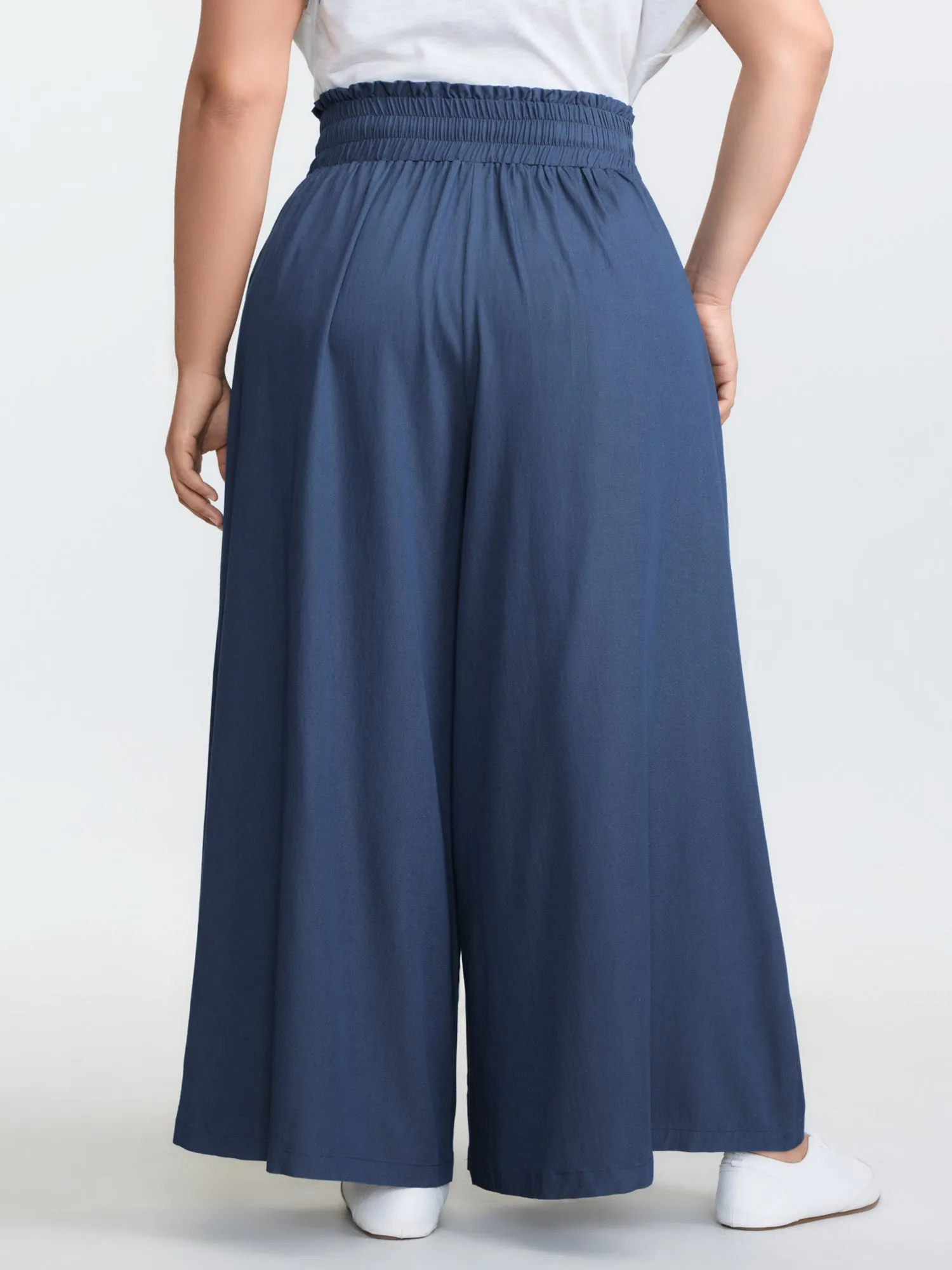 Supersoft Denim-Like Wide Leg Pants sold by Bloomchic product image thumbnail 5