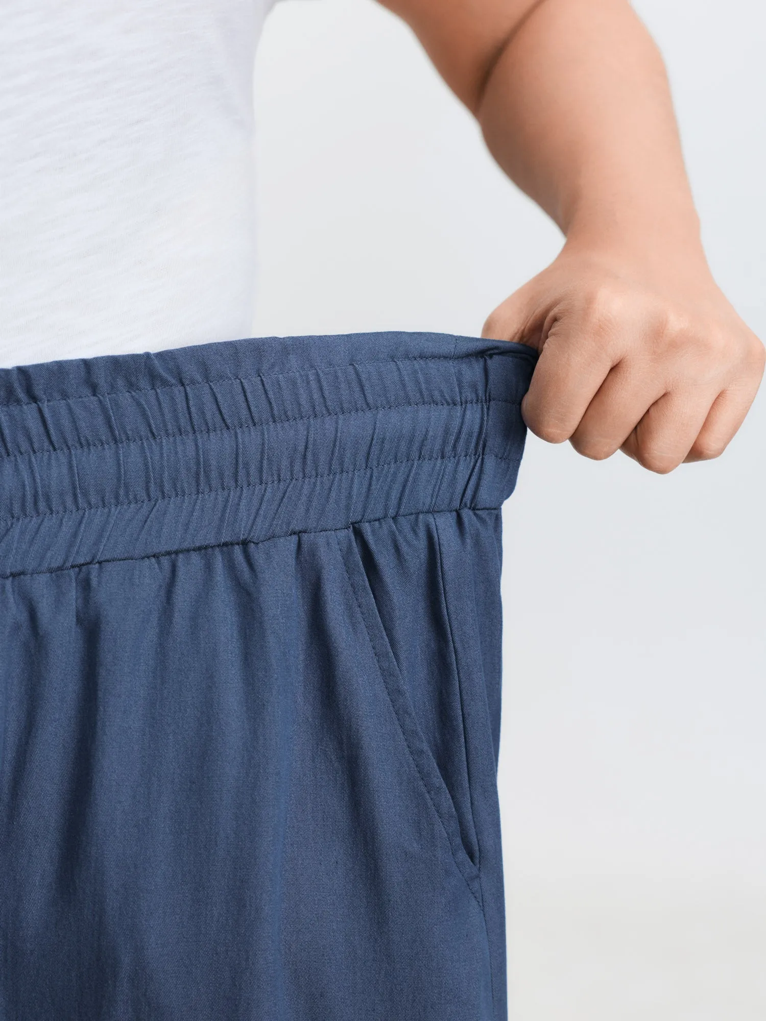 Supersoft Denim-Like Wide Leg Pants sold by Bloomchic product image thumbnail 3