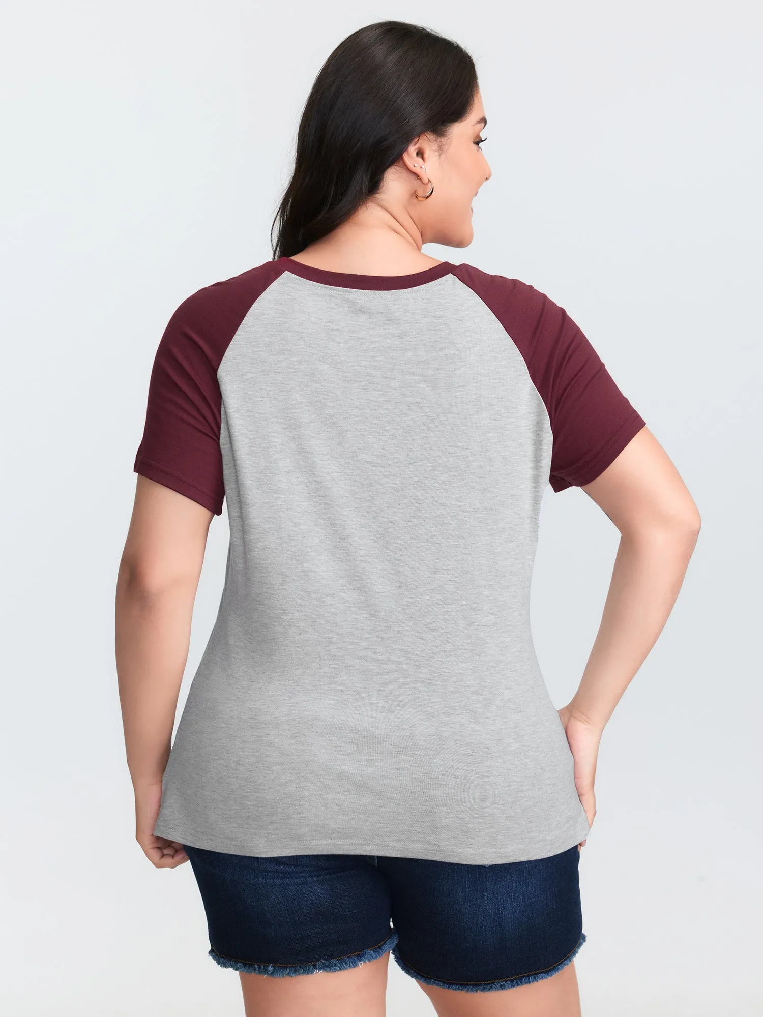 Supersoft Raglan Sleeve Printed T-Shirt sold by Bloomchic product image thumbnail 4