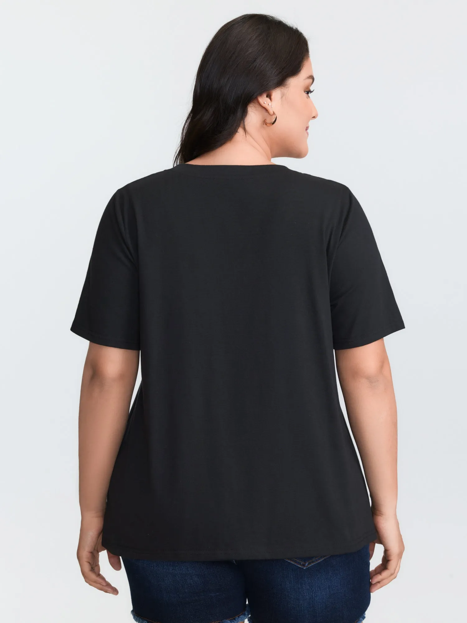 Supersoft Multi-Color Heart Print T-Shirt sold by Bloomchic product image thumbnail 4