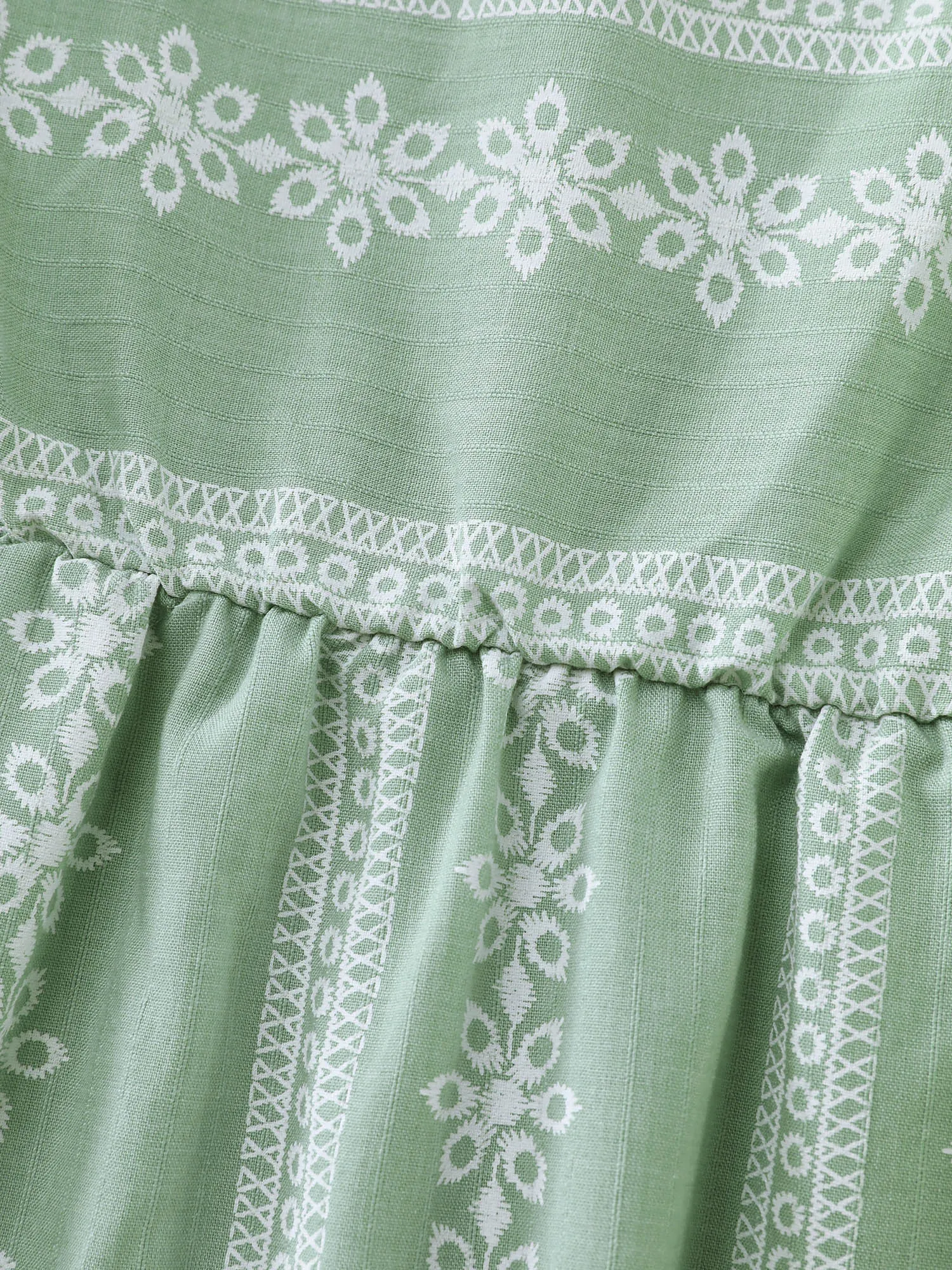 Boho Stripe Print Square Neck Blouse sold by Bloomchic product image thumbnail 5