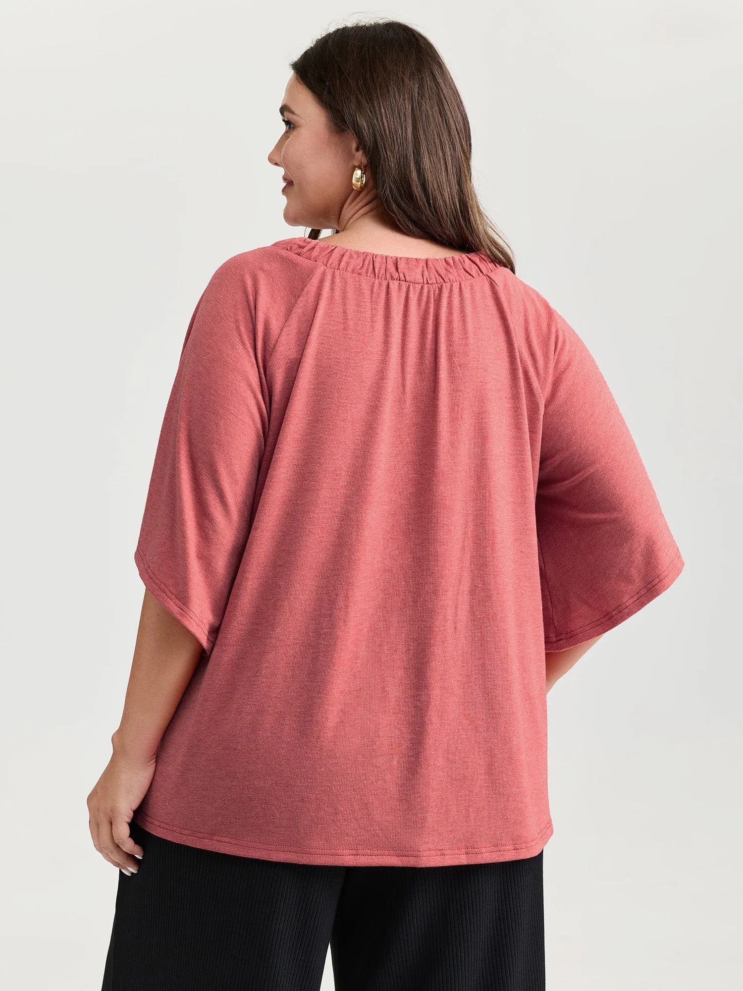 Supersoft Bust-Friendly Flowy Plain Top sold by Bloomchic product image thumbnail 4