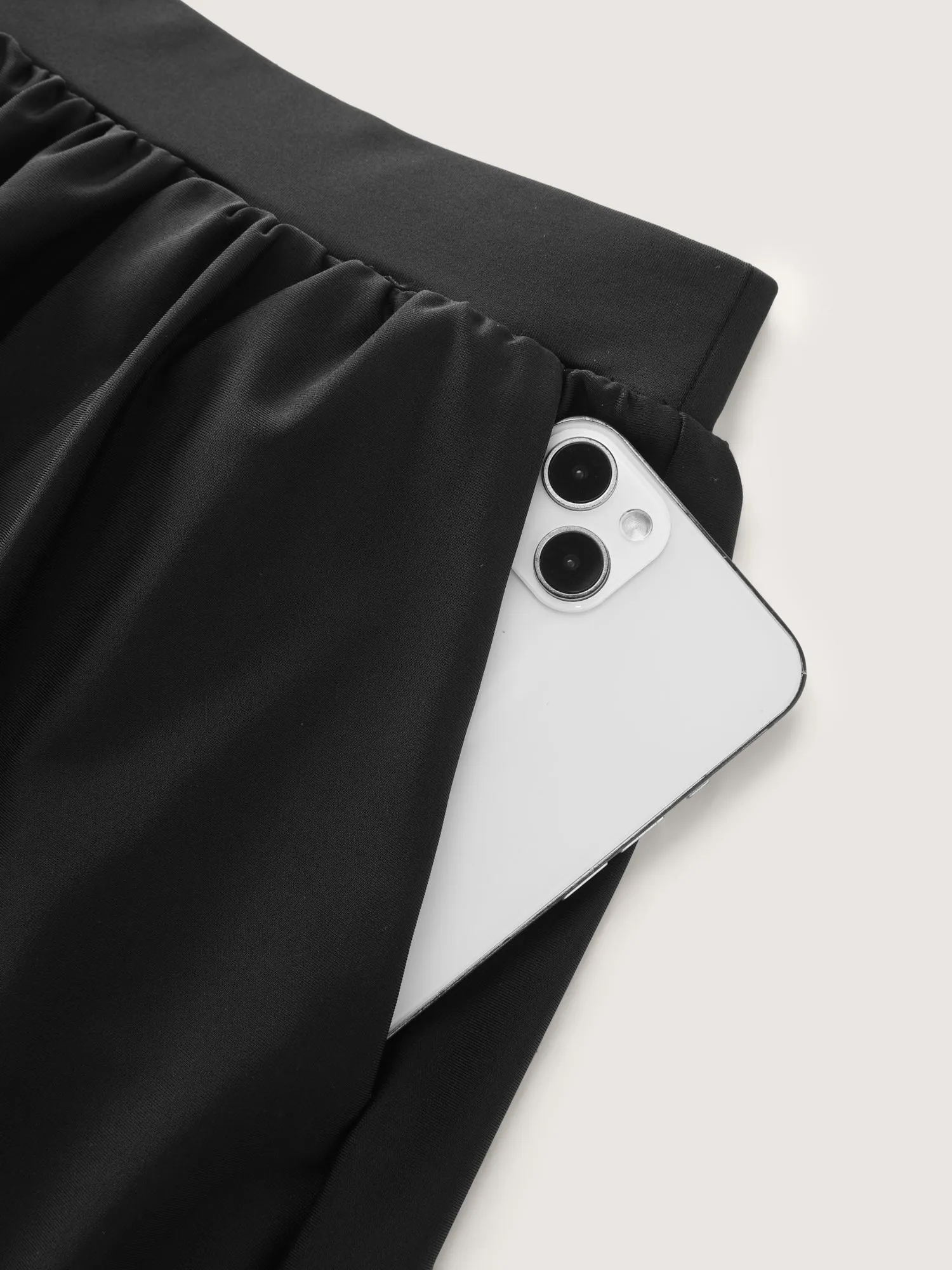 Color Contrast Layered Hem Pockets Swim Bottoms sold by Bloomchic product image thumbnail 5