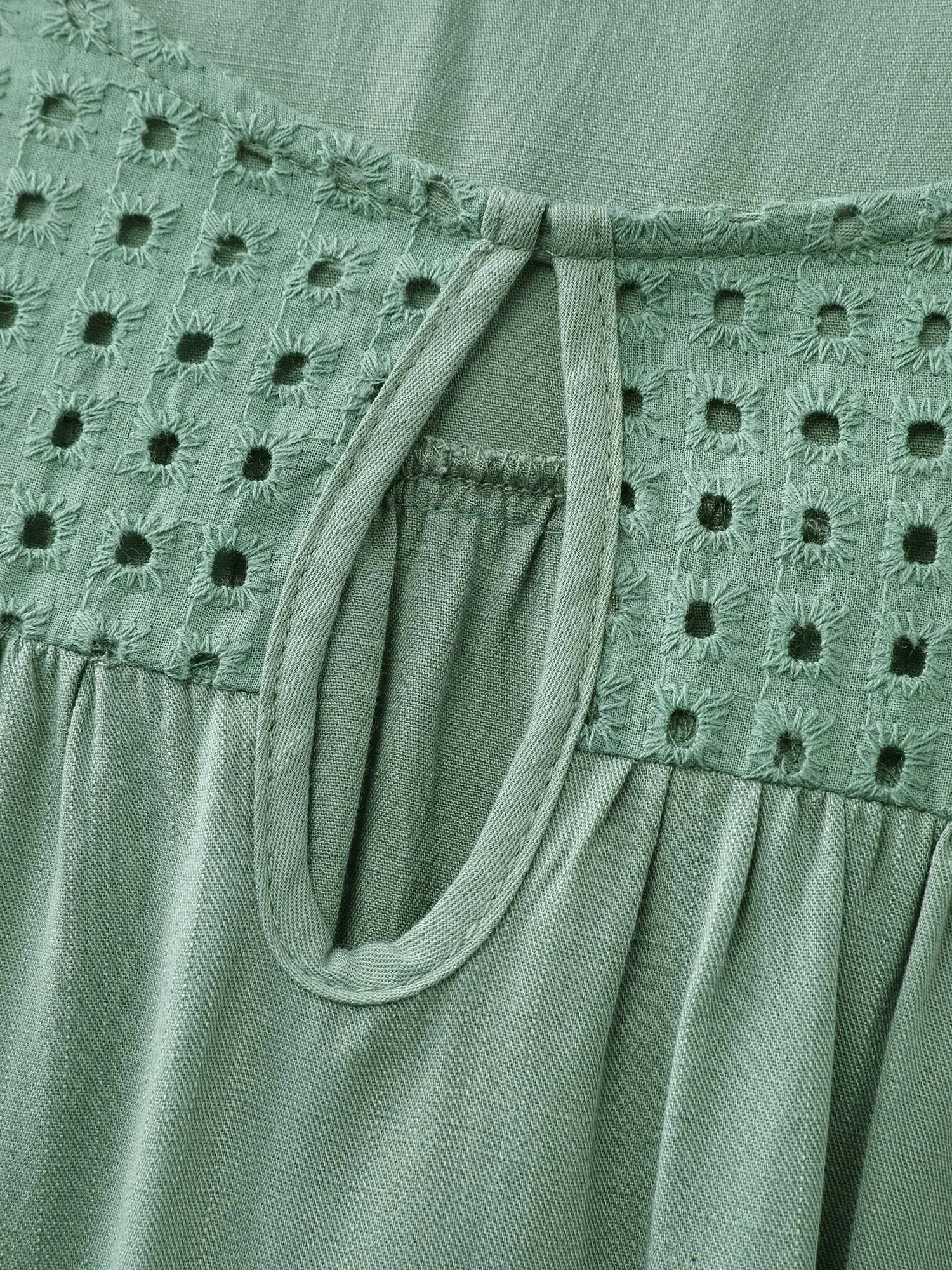 Pure Cotton Layered Sleeve Flowy Blouse sold by Bloomchic product image thumbnail 5