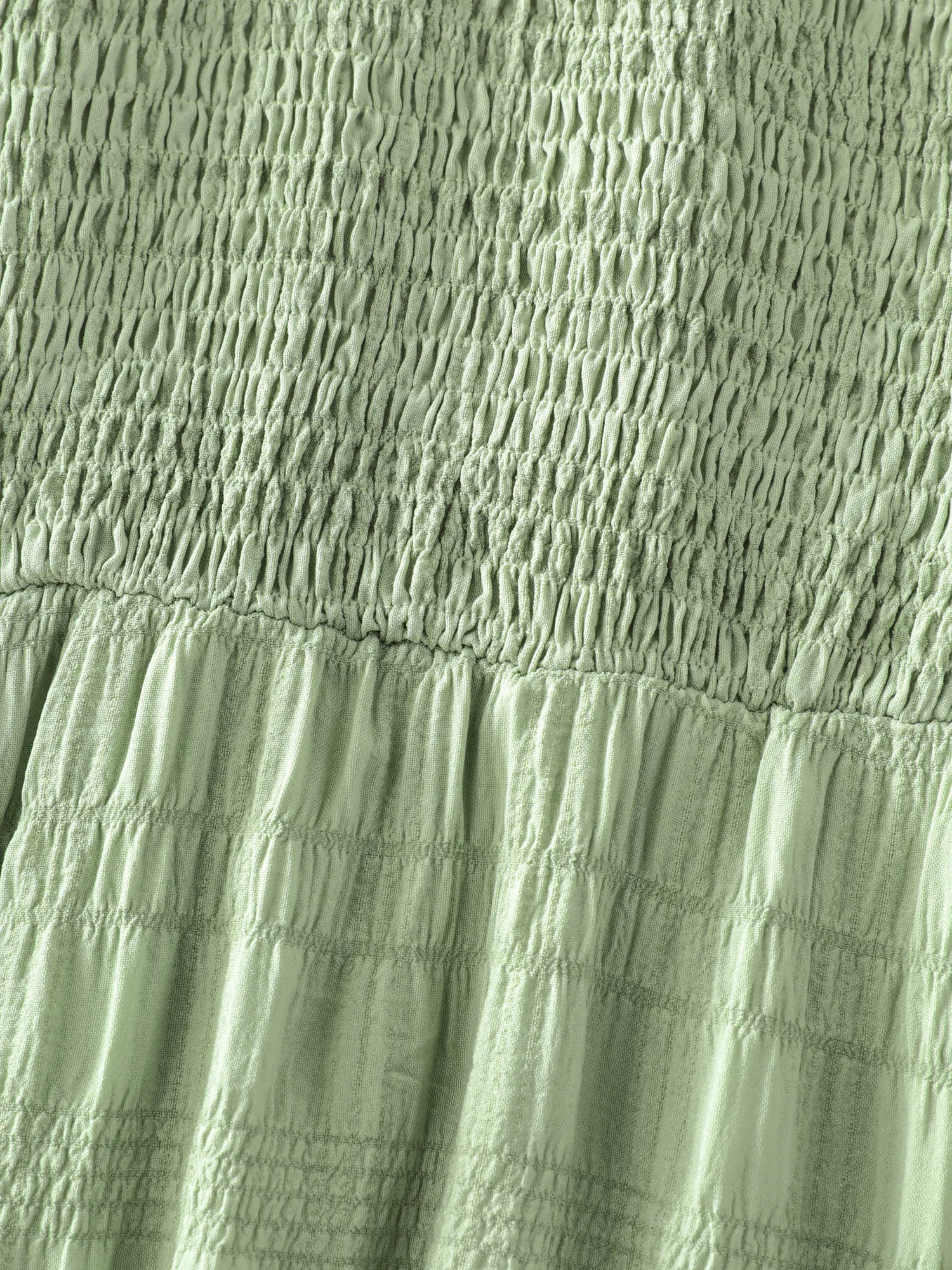 Shirred Lace Flounce Sleeve Tiered Maxi Dress sold by Bloomchic product image thumbnail 5