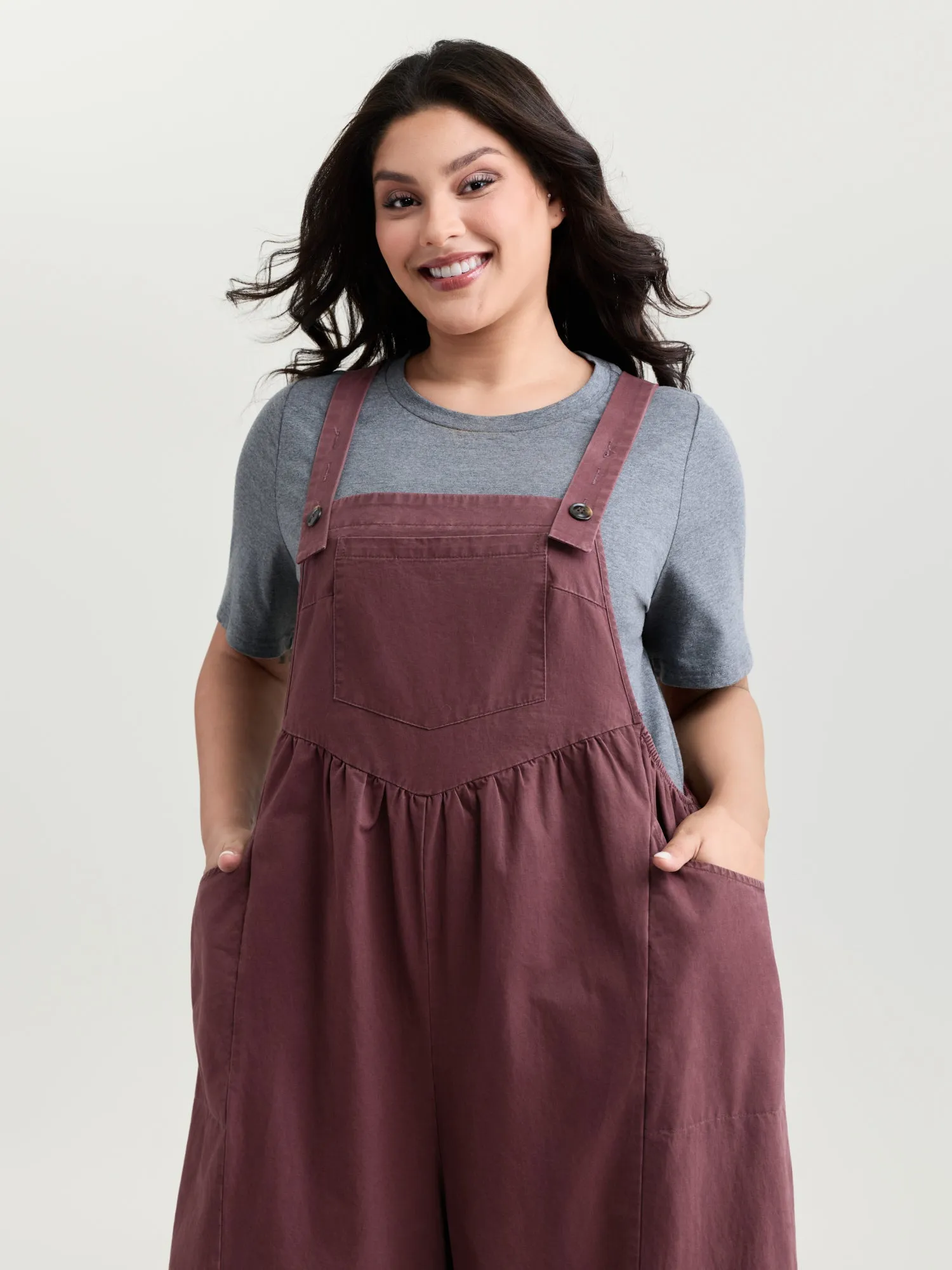 Pure Cotton Washed Distressed Adjustable Overall Jumpsuit sold by Bloomchic product image thumbnail 2