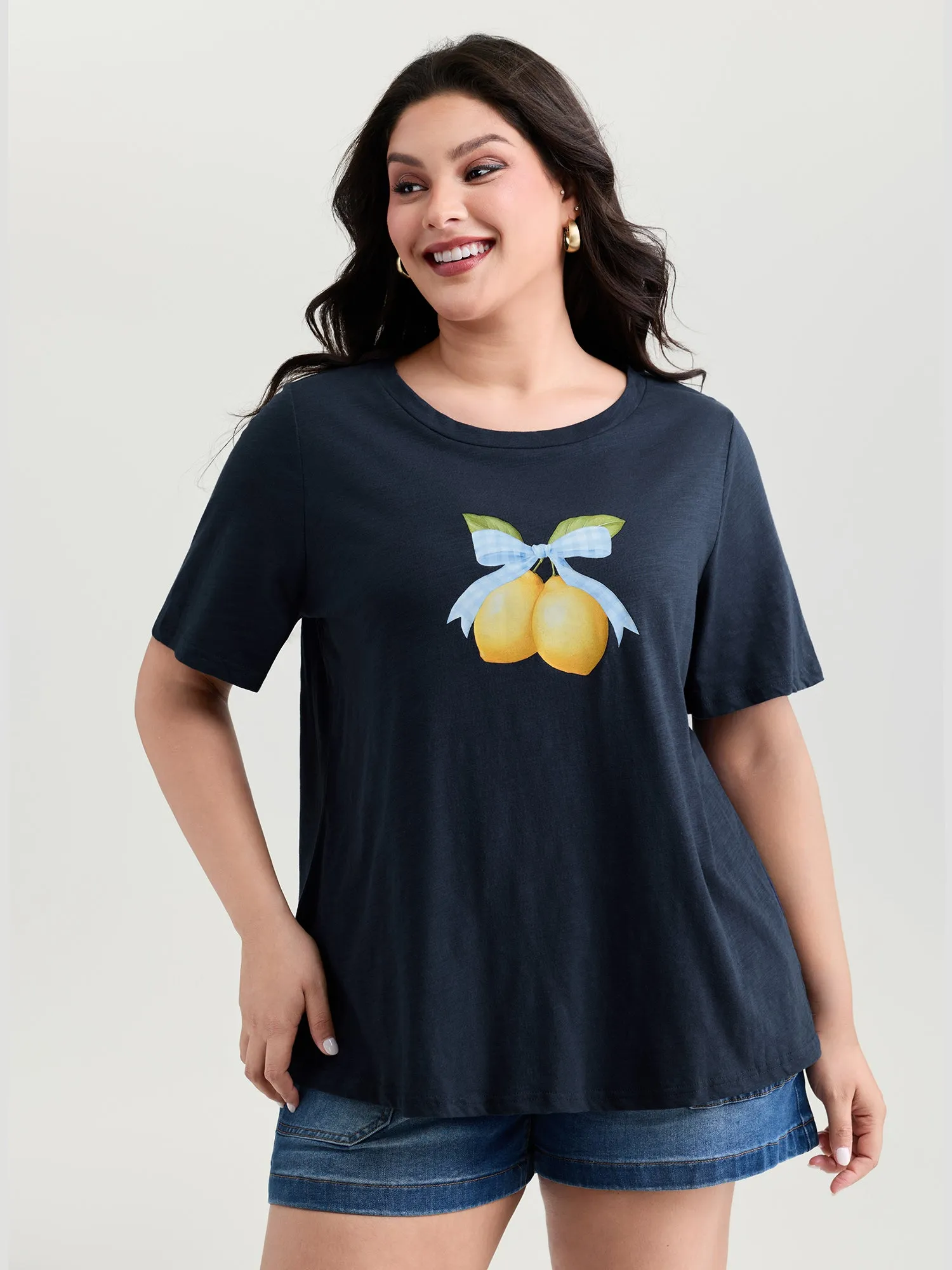 Pure Cotton Fresh Lemon Print T-Shirt sold by Bloomchic product image thumbnail 2