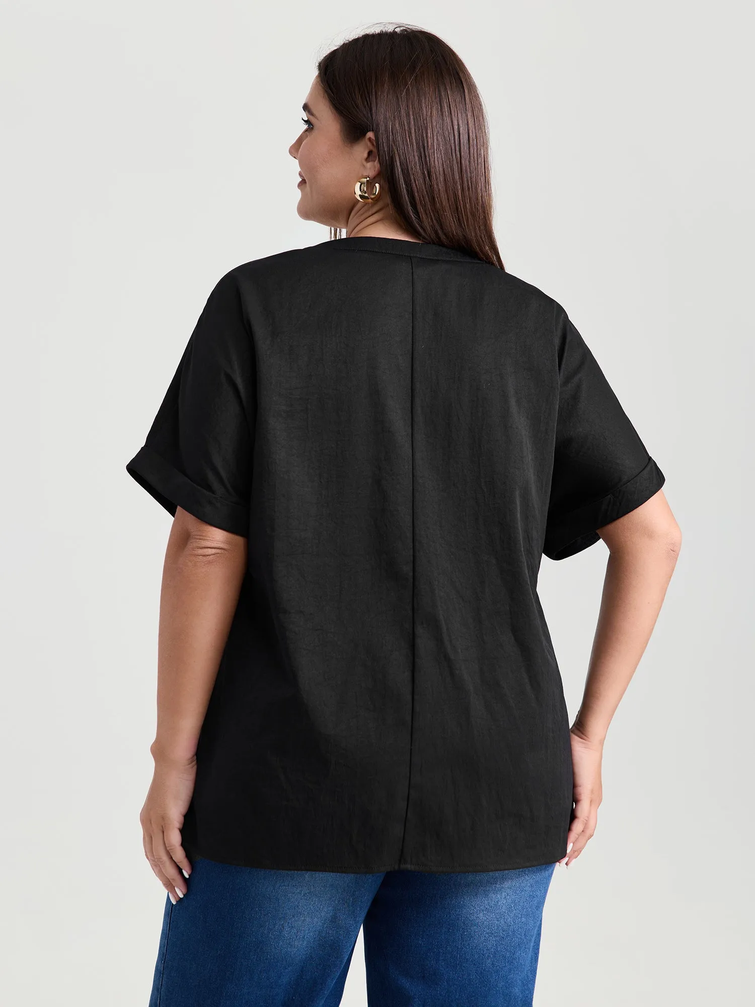 Breathable Feel Textured Blouse sold by Bloomchic product image thumbnail 4