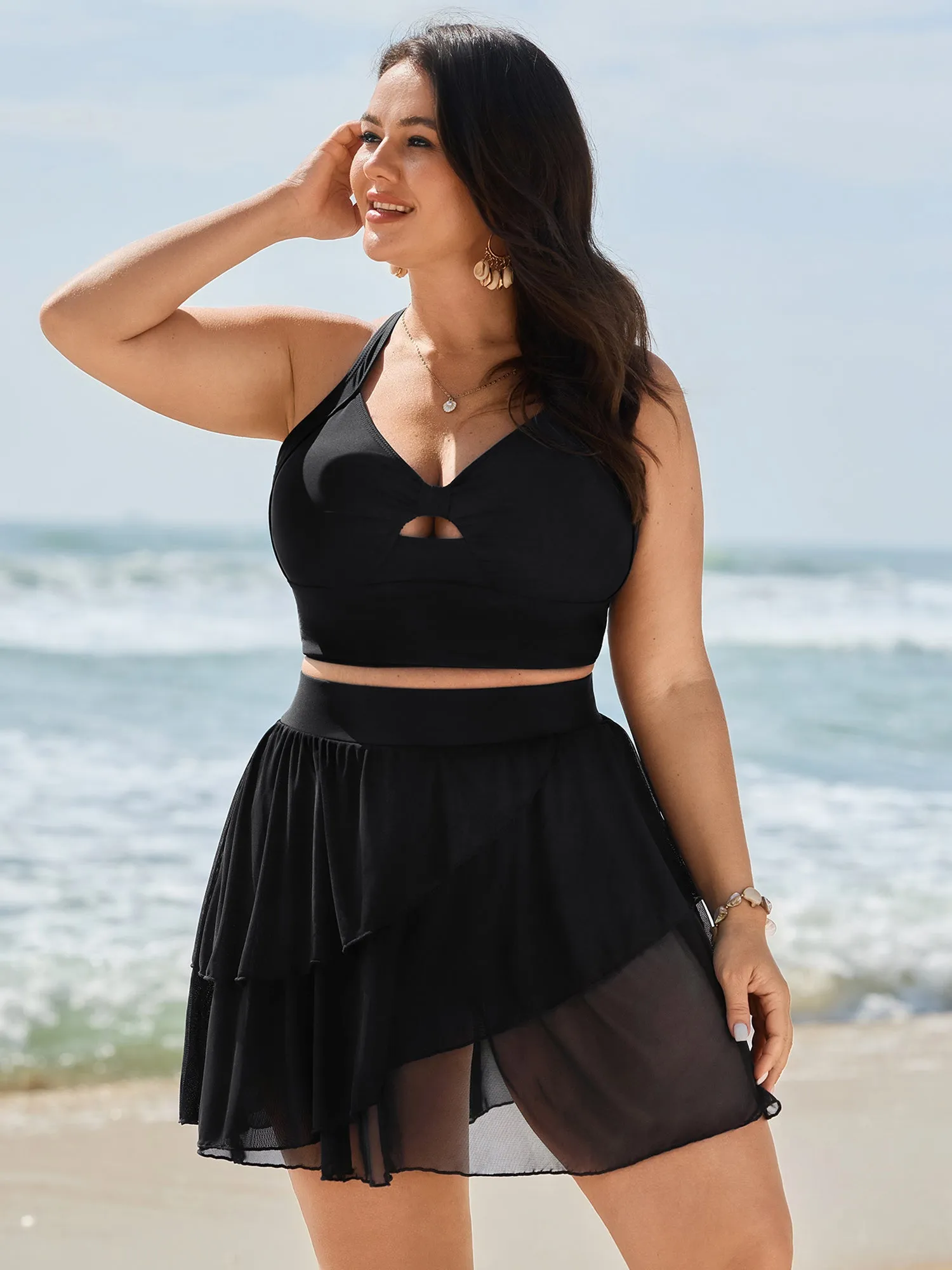 Sheer Layered Swim Bottoms sold by Bloomchic product image thumbnail 2