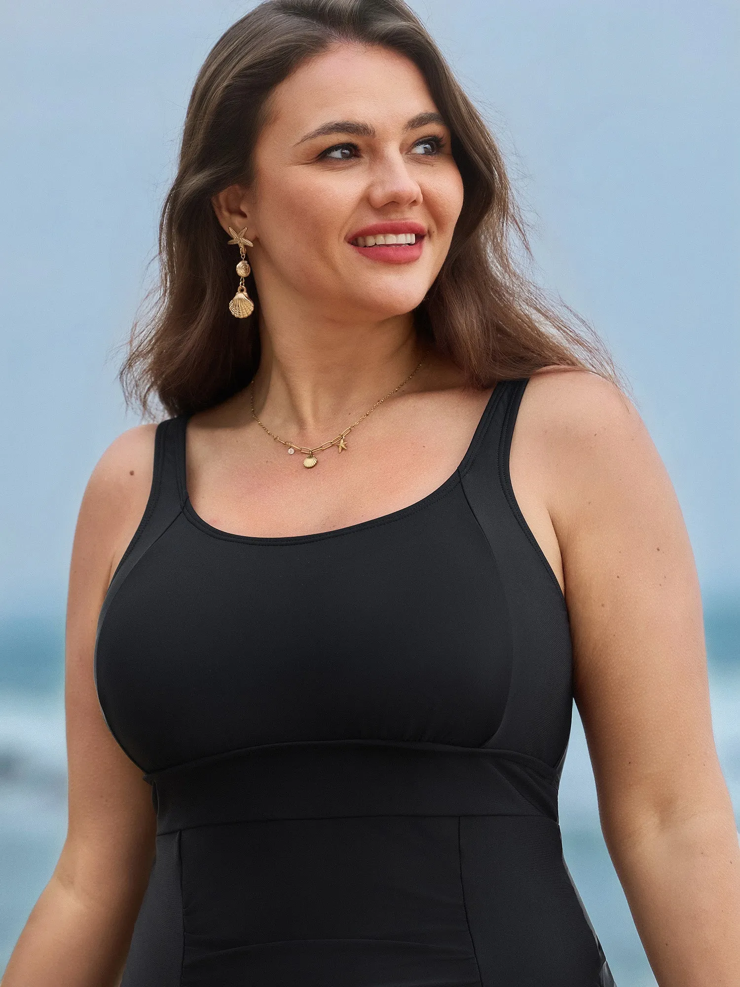 Back-Tie Tummy-Control One-Piece Swimsuit sold by Bloomchic product image thumbnail 4