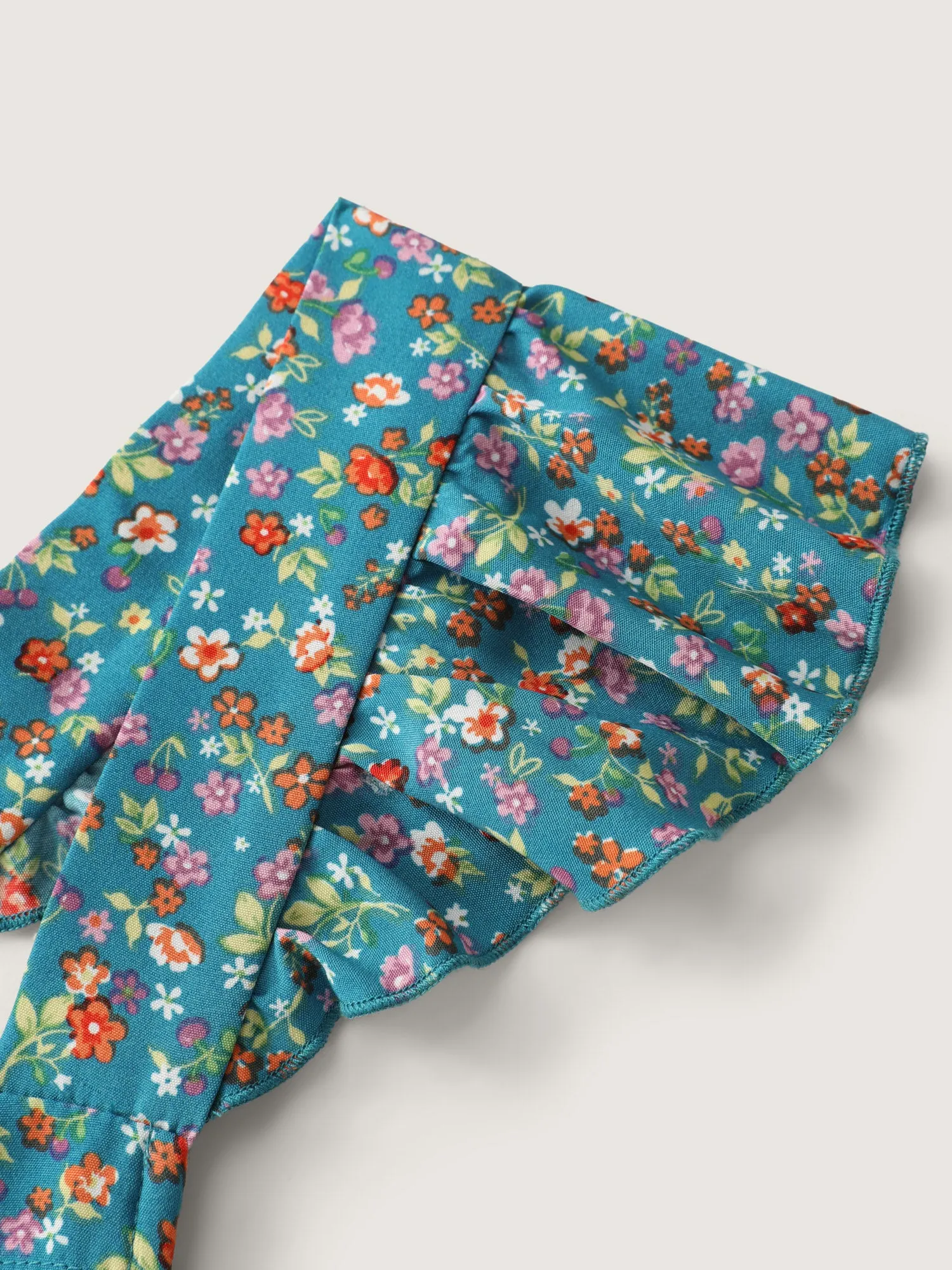 Vibrant Floral Print Open-Back Midi Dress sold by Bloomchic product image thumbnail 5