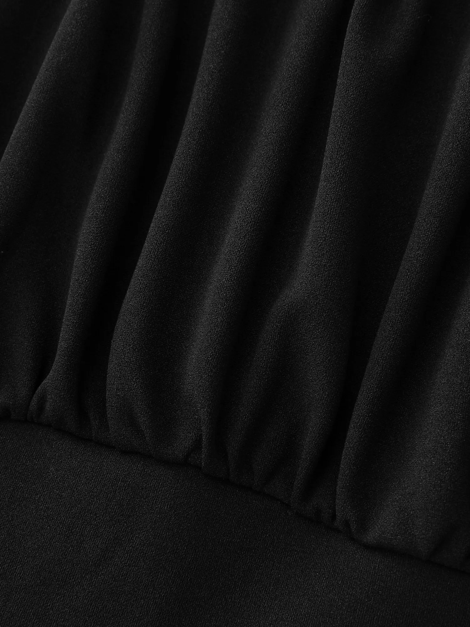 Sheer Lace Sleeve Gathered Cinched-Waist Mini Dress sold by Bloomchic product image thumbnail 5