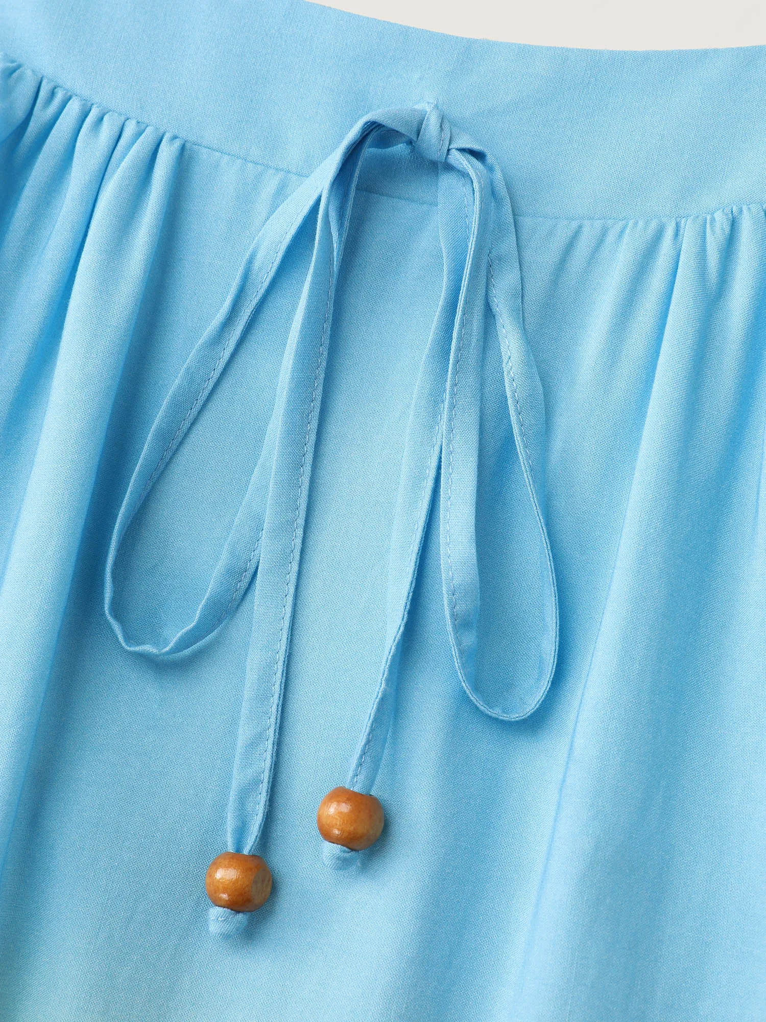 Ombre Drawstring Neckline Tiered Midi Dress sold by Bloomchic product image thumbnail 5