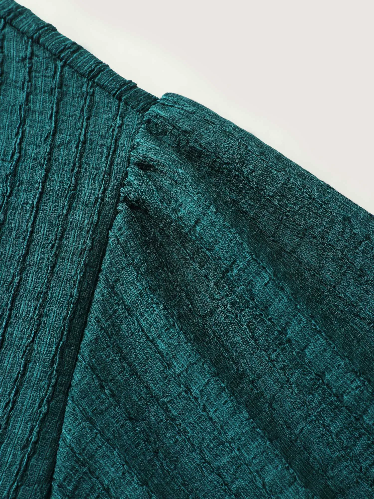 Textured Flared Sleeve Round Neck Knit Top sold by Bloomchic product image thumbnail 5