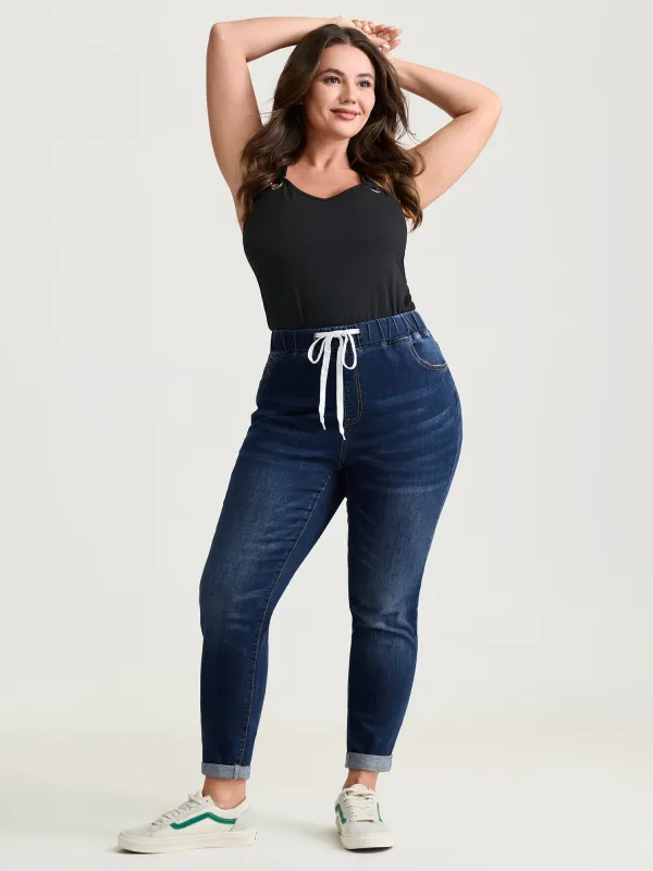 Pull-On Stretchy Skinny-Fit Jeans sold by Bloomchic