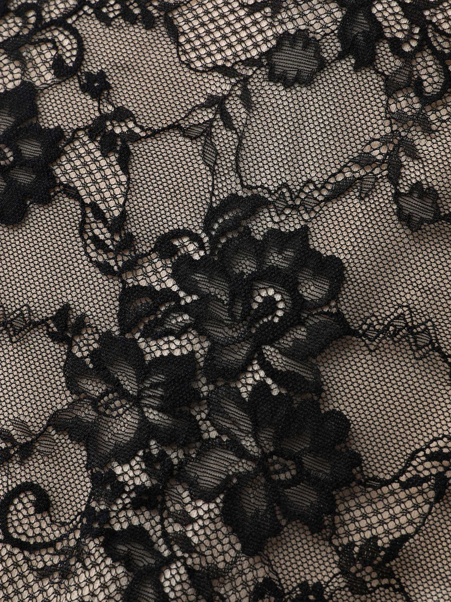 Floral Lace Lined Color Contrast Jumpsuit sold by Bloomchic product image thumbnail 5