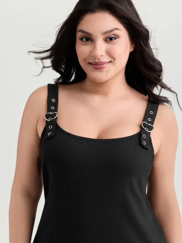 Supersoft Adjustable Shoulder Strap Plain Tank Top made by Bloomchic