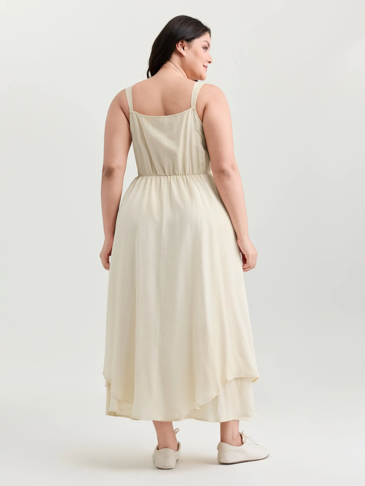 Supersoft High Low Hem Scoop Neckline Maxi Dress sold by Bloomchic product image thumbnail 4