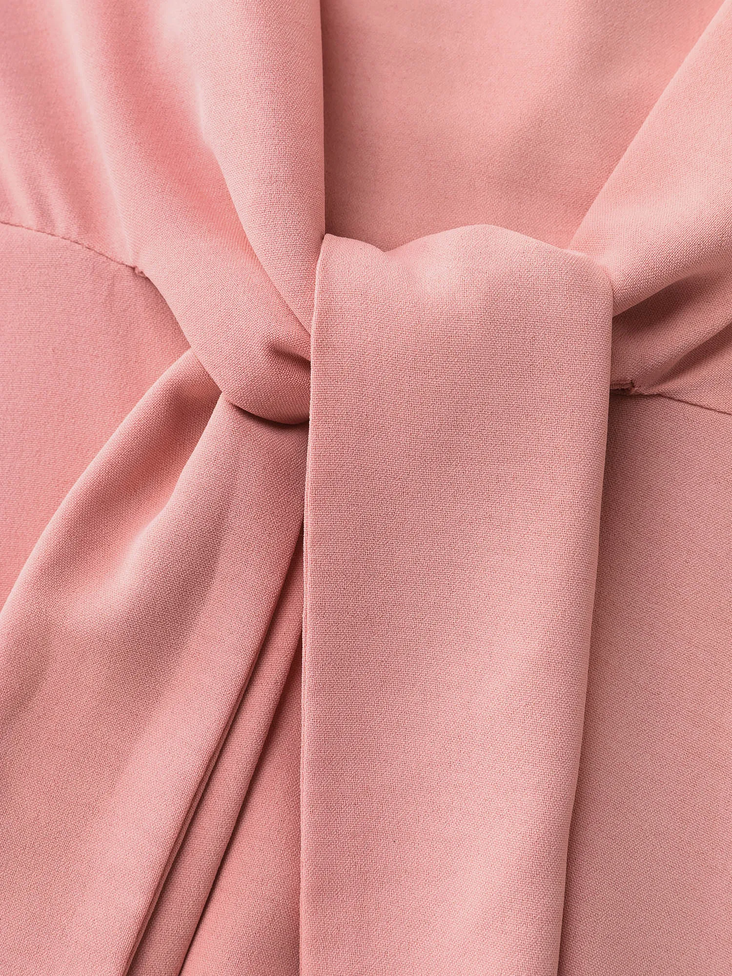 Cinched-Waist Knotted Plain Blouse sold by Bloomchic product image thumbnail 5