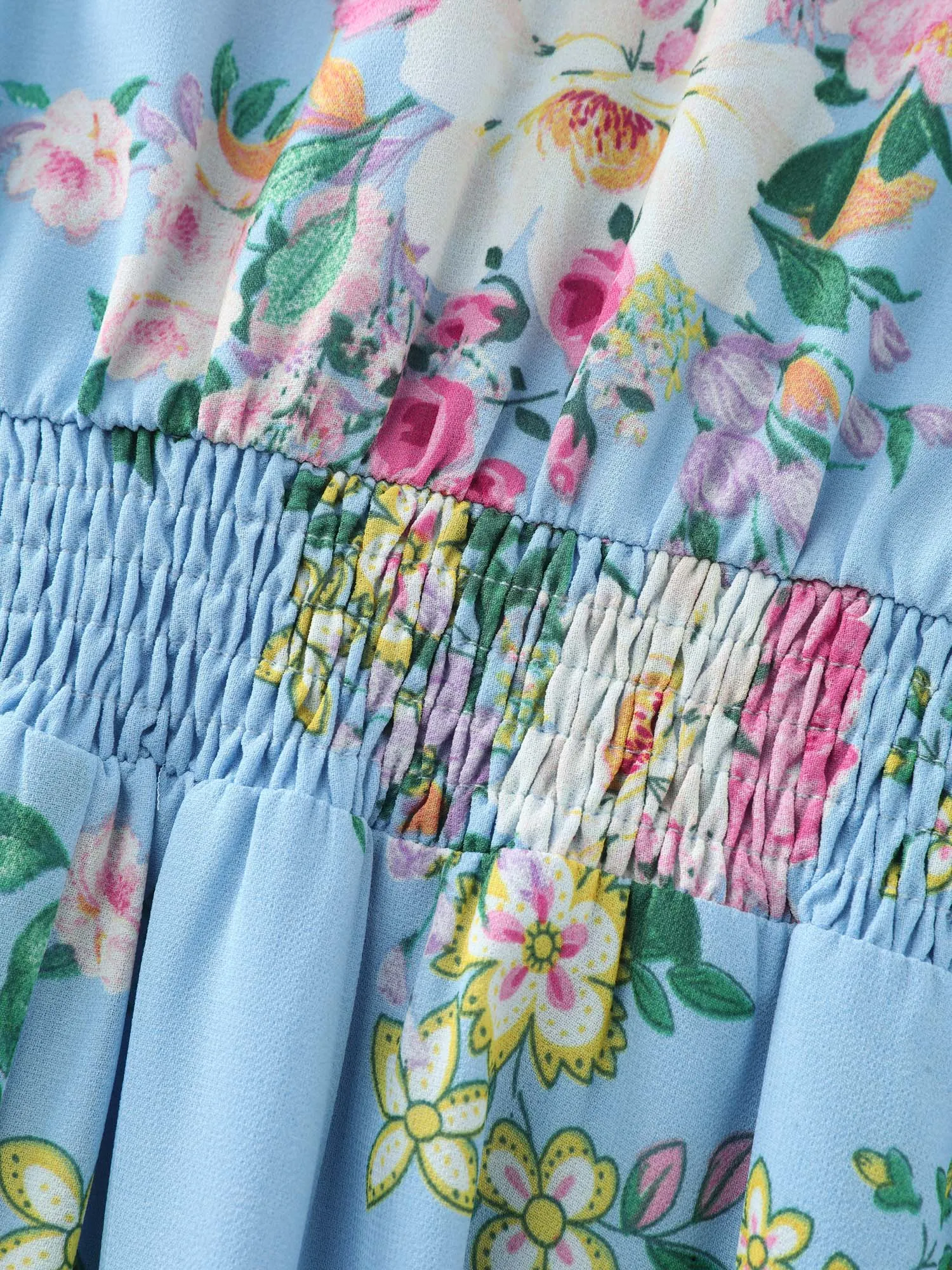 Elegant Floral Print Flowy Maxi Dress sold by Bloomchic product image thumbnail 5