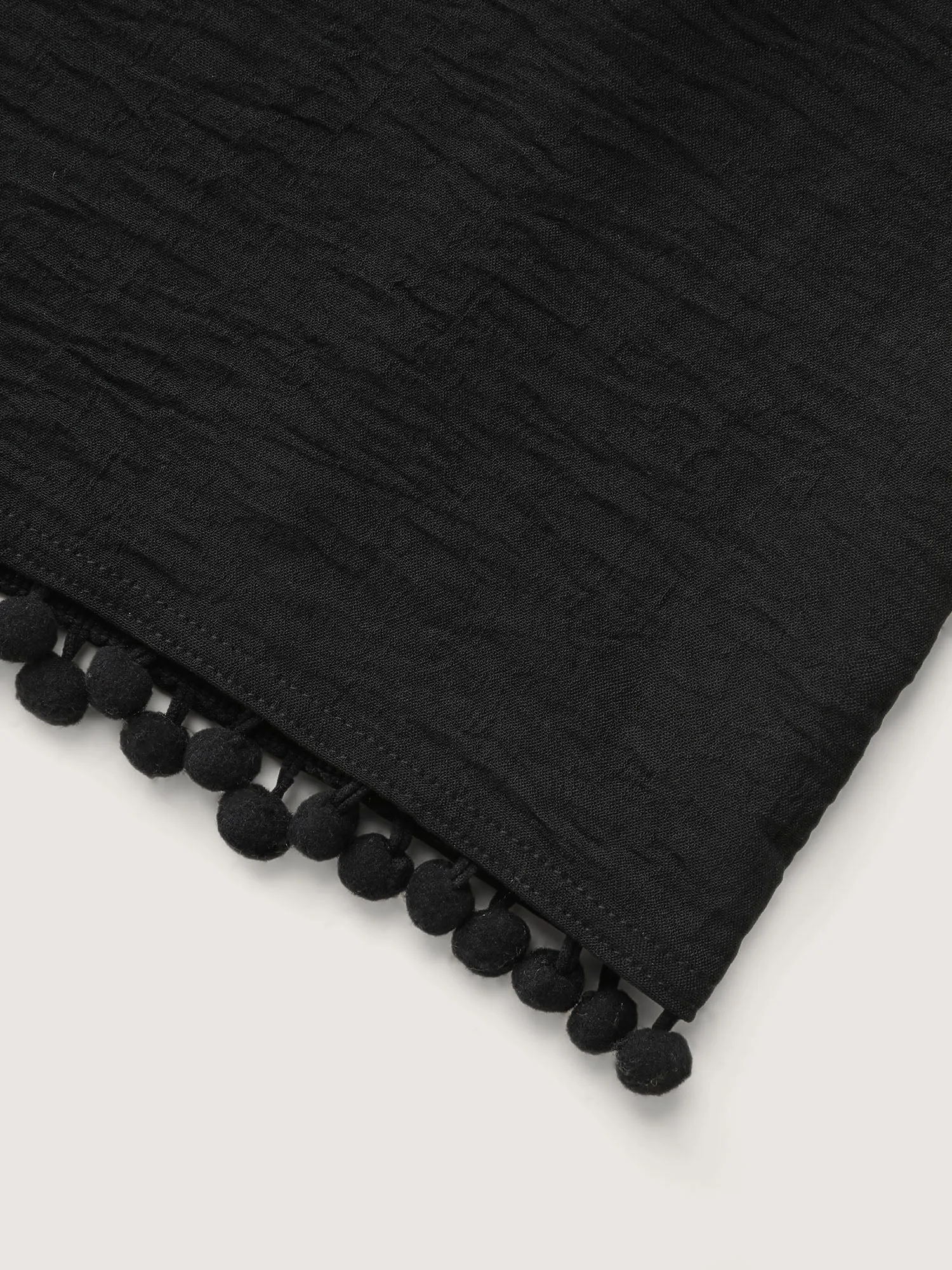 Off-Shoulder Tassel Hem Romper sold by Bloomchic product image thumbnail 5