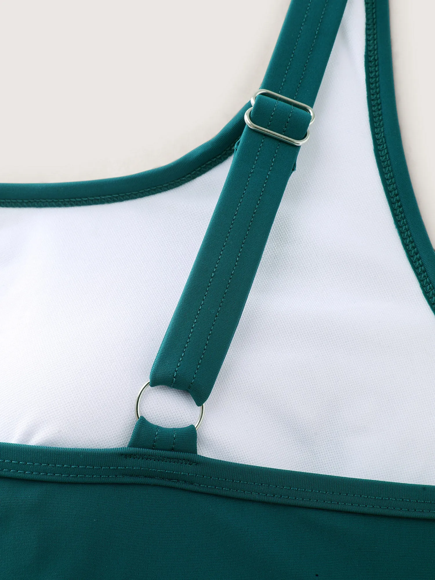 Colorblock Adjustable Tummy-Control One-Piece Swimsuit sold by Bloomchic product image thumbnail 5