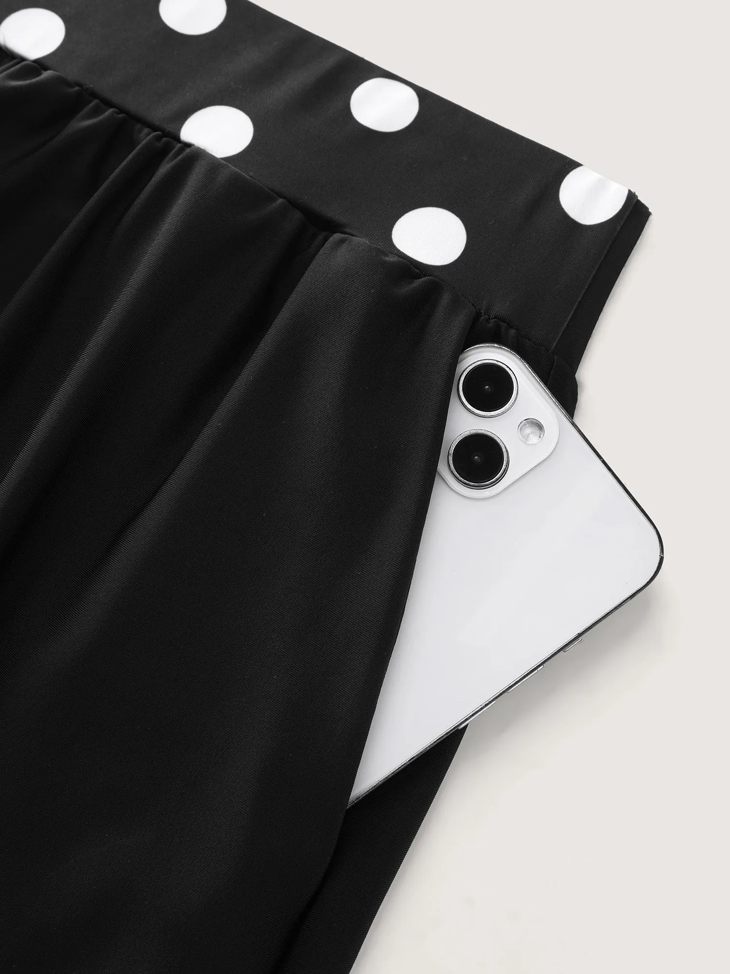 Polka Dot Waist Pocket Swim Shorts sold by Bloomchic product image thumbnail 4