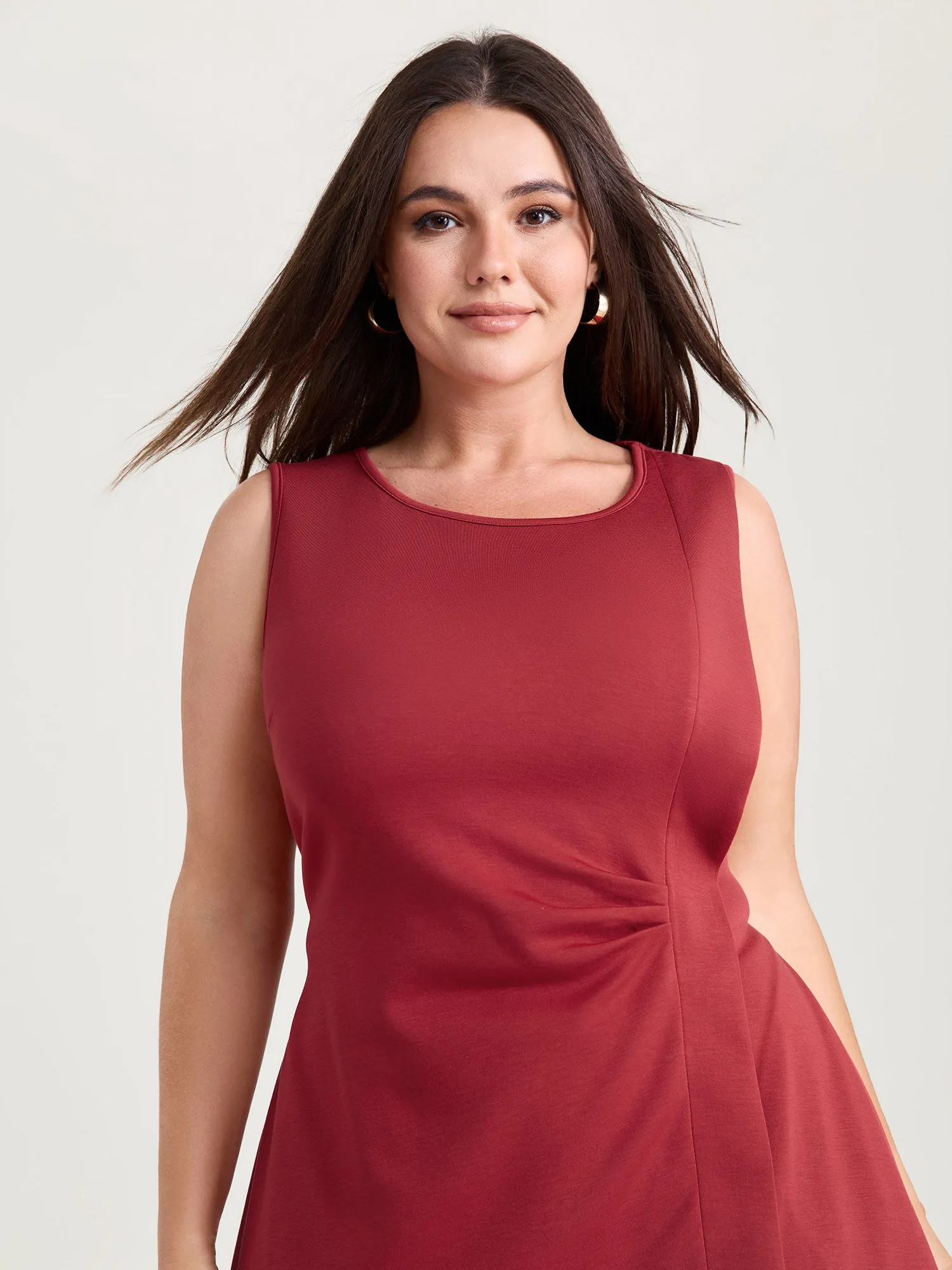 Elegant Knotted Side Pockets Midi Dress sold by Bloomchic product image thumbnail 2