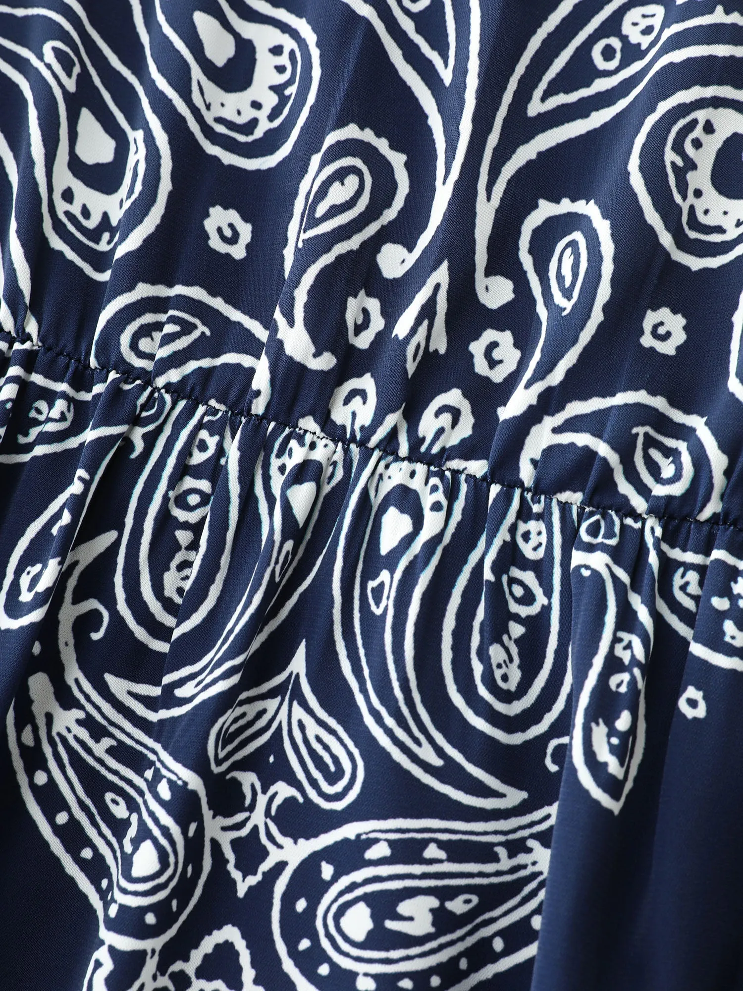 Geometric Stripe Shirred Back Mini Dress sold by Bloomchic product image thumbnail 5