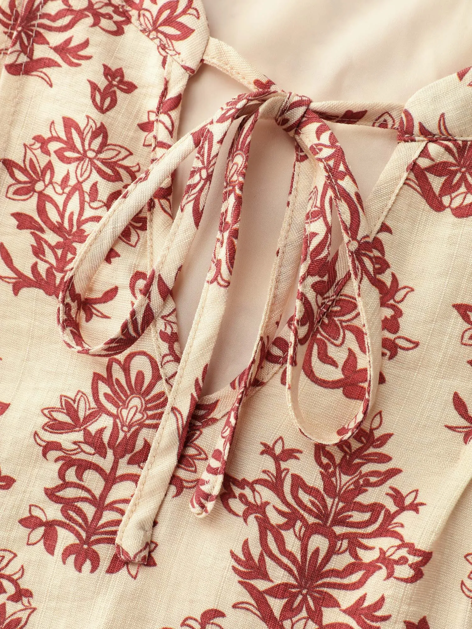 Boho Geometric Print Flutter Sleeve Blouse sold by Bloomchic product image thumbnail 5