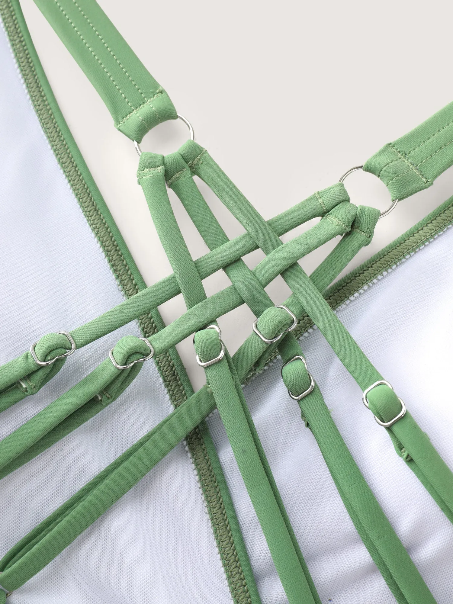 Multiple Strap Adjustable Fit And Flare Swim Top sold by Bloomchic product image thumbnail 4